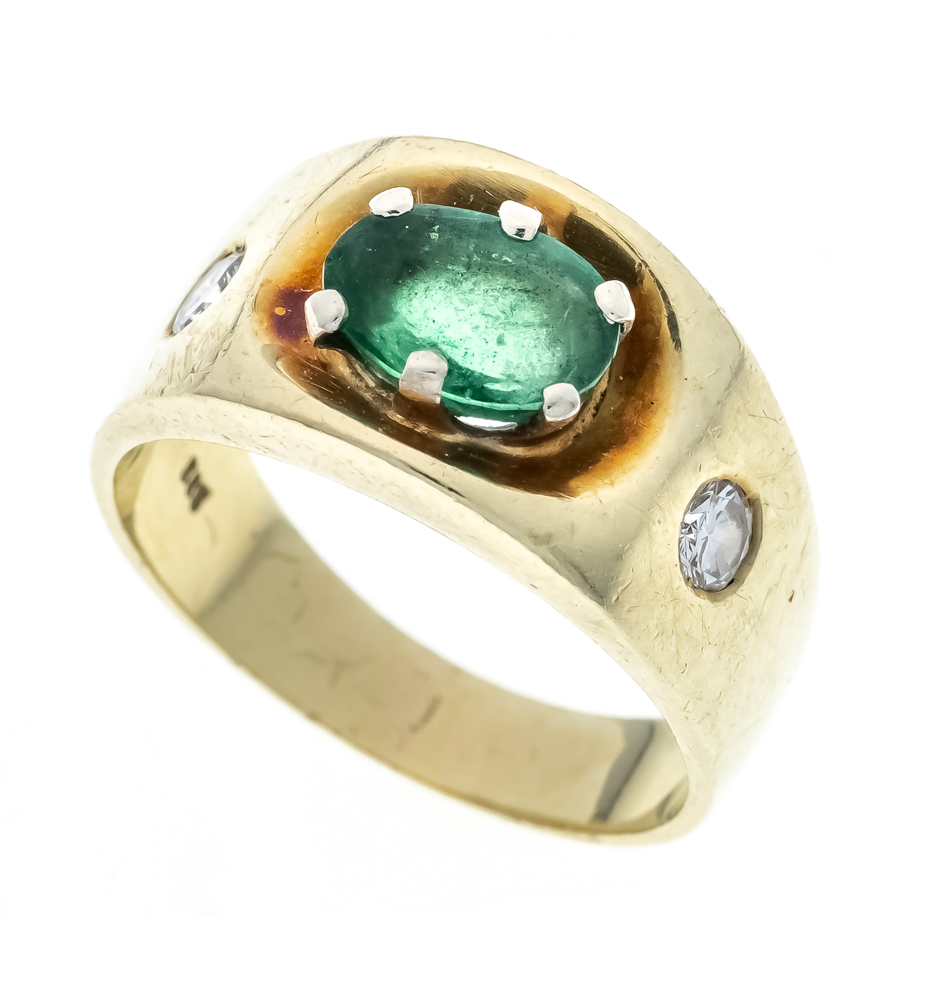 Smaragd-Brillant-Ring GG 585/000