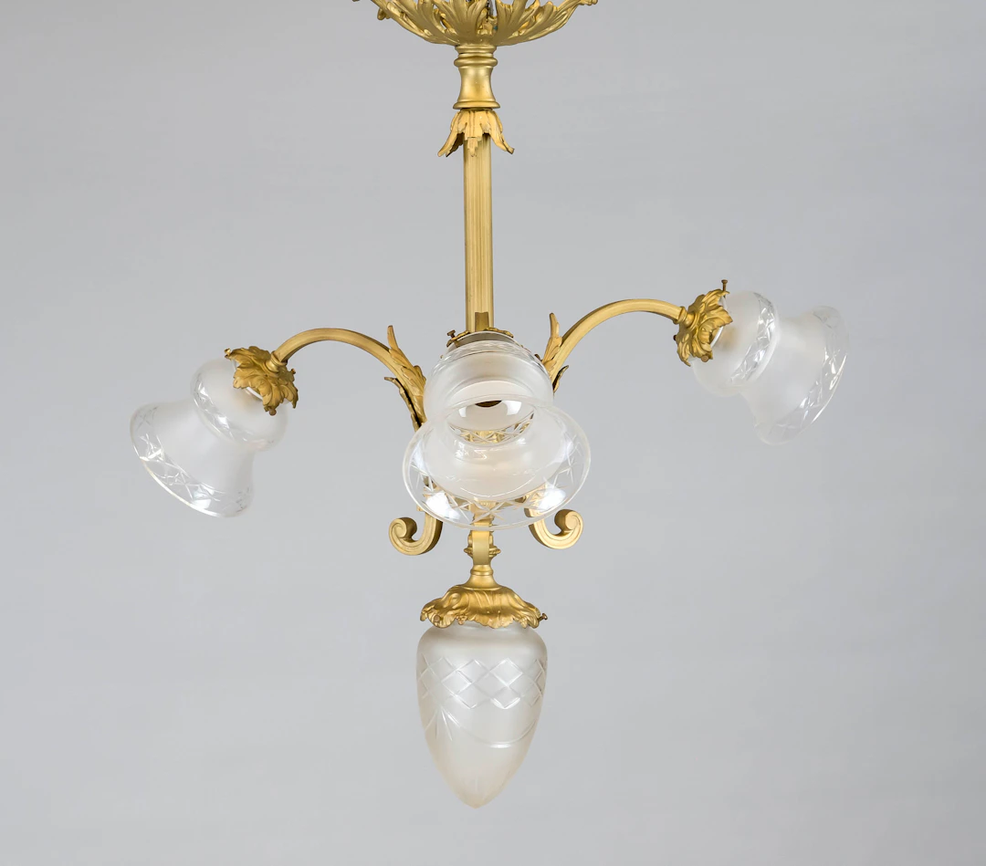 Deckenlampe, Ende 19. Jh., Messin