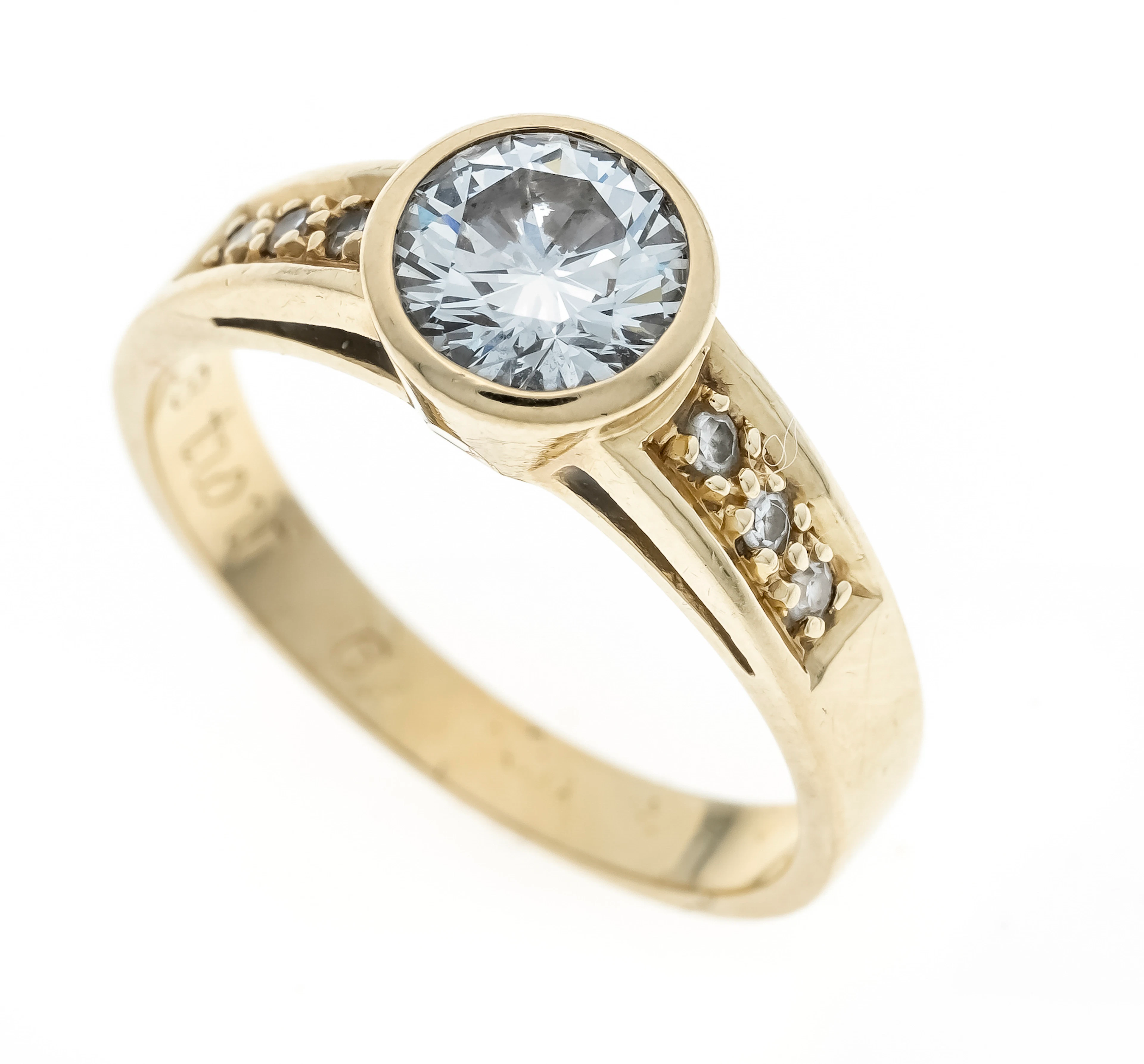 Brillant-Ring GG 585/000 mit eine