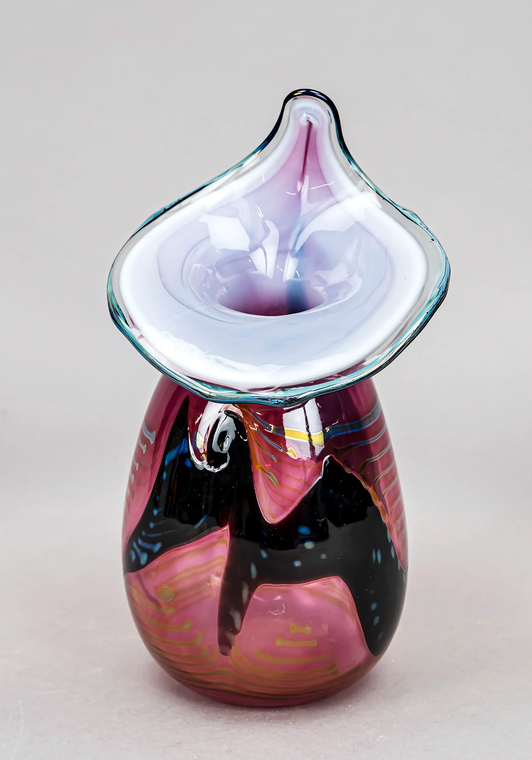 Künstlervase, Eisch, 1992, ovoide
