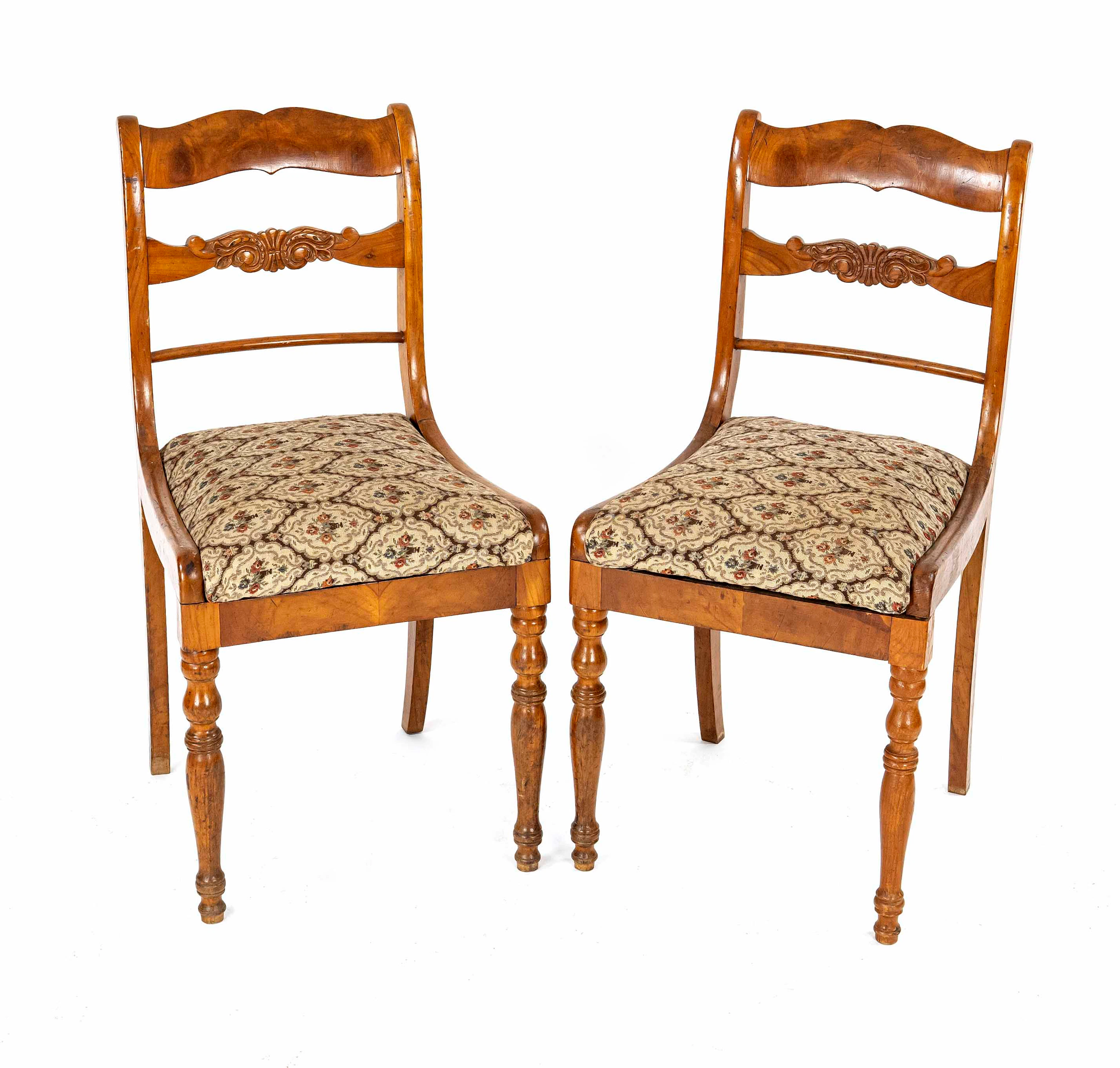 Paar Spät-Biedermeier-Stühle um 18