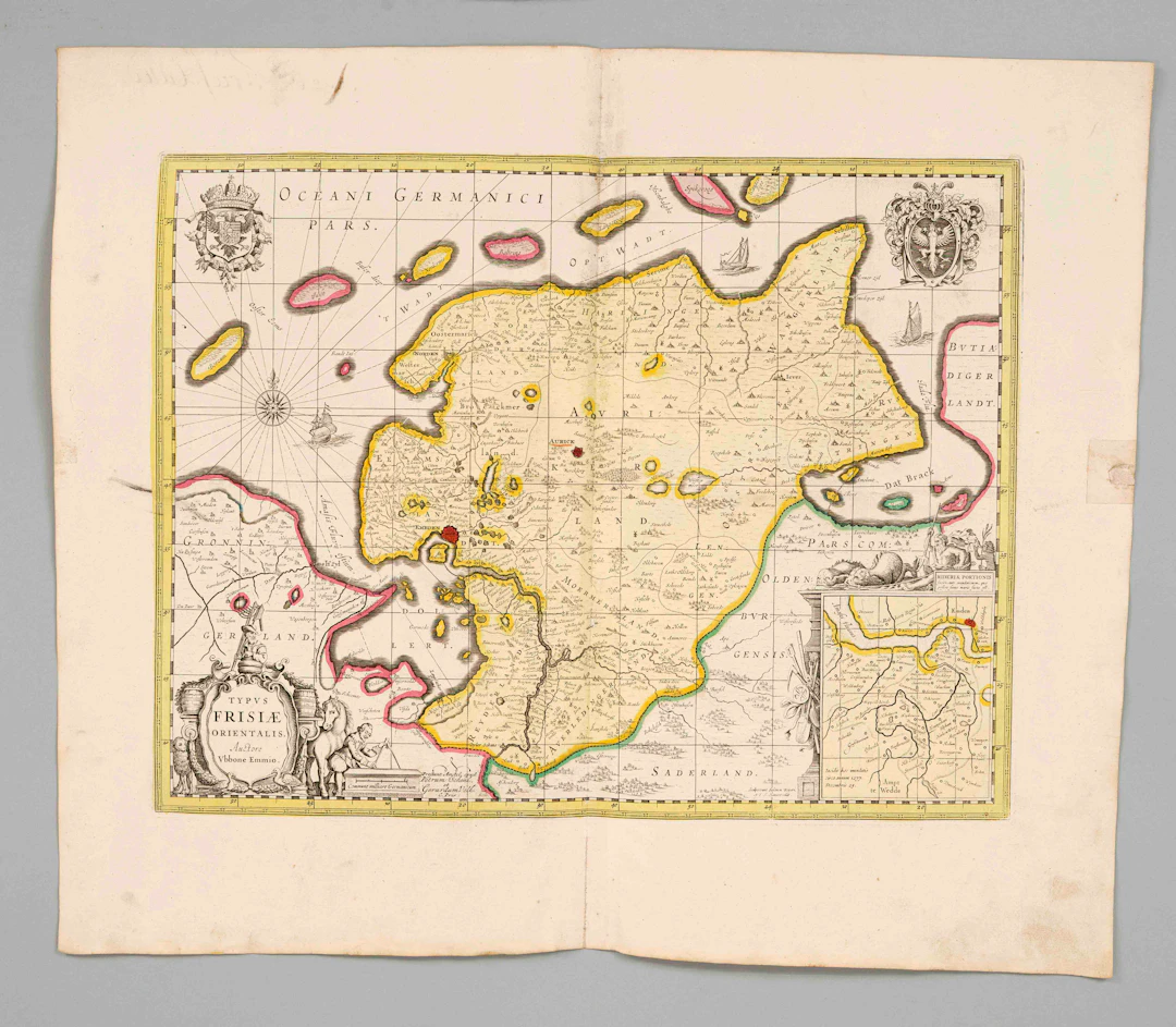 Historische Karte von Ostfrieslan