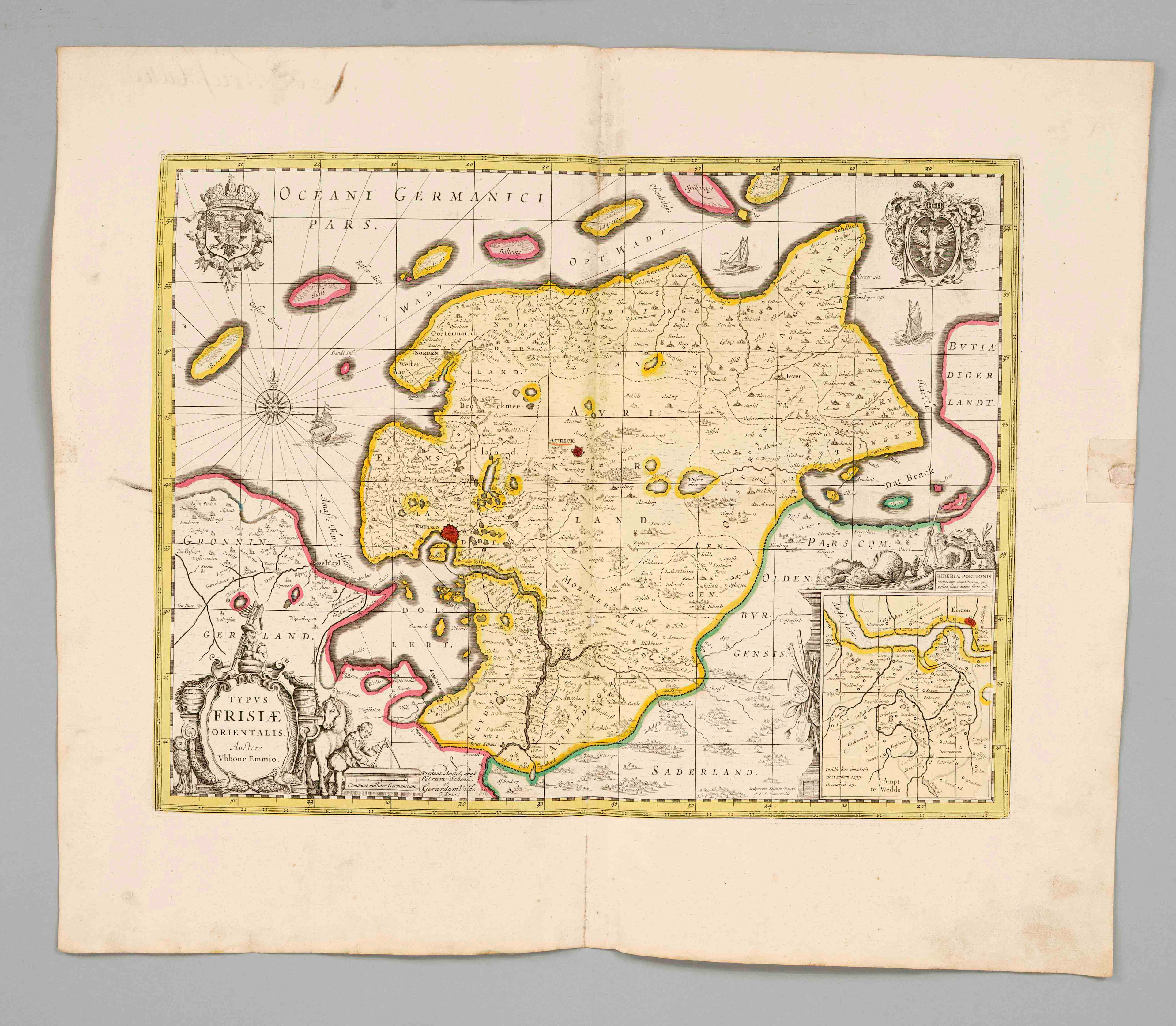 Historische Karte von Ostfrieslan