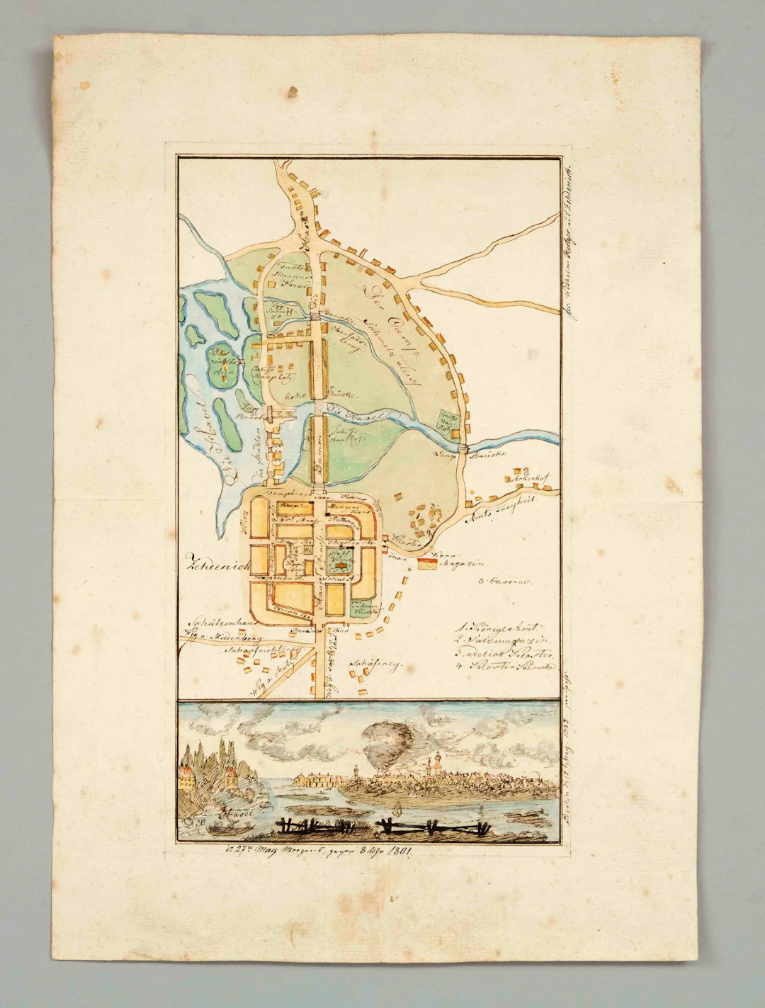 Wilhelm Hertzer, Zeichner um 1820