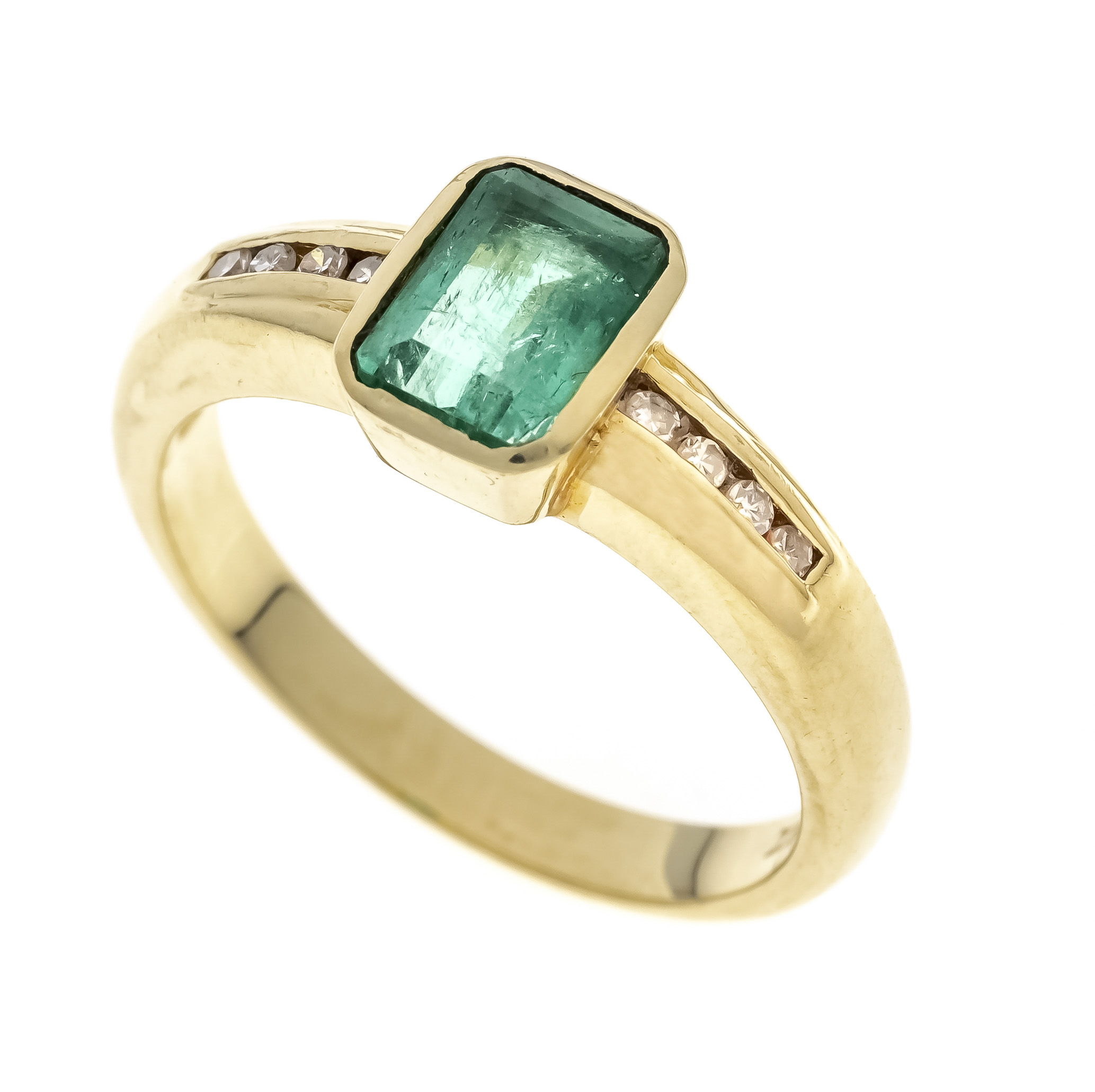 Smaragd-Ring GG 585/000 mit einem