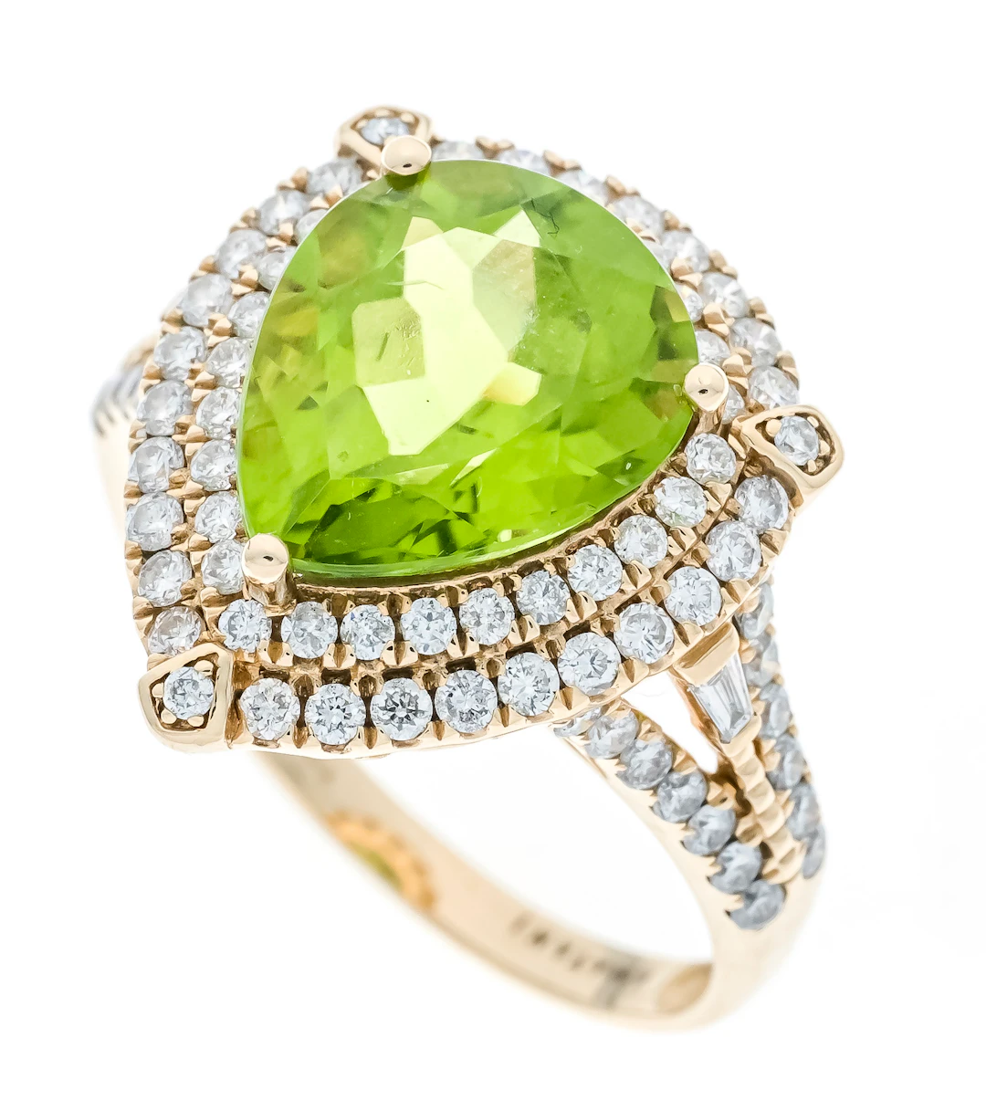 Peridot-Brillant-Ring GG 585/000