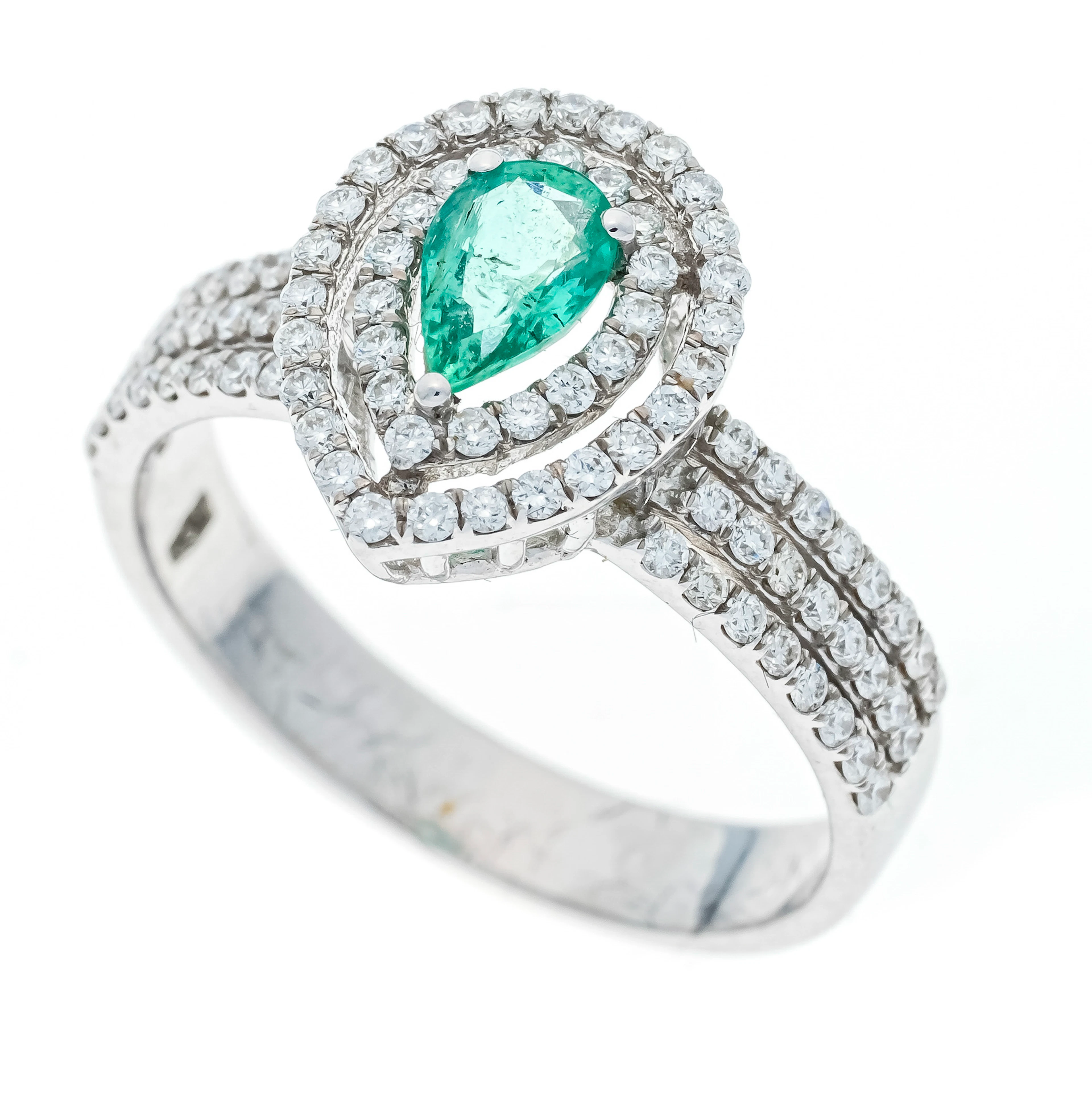 Smaragd-Brillant-Ring WG 585/000