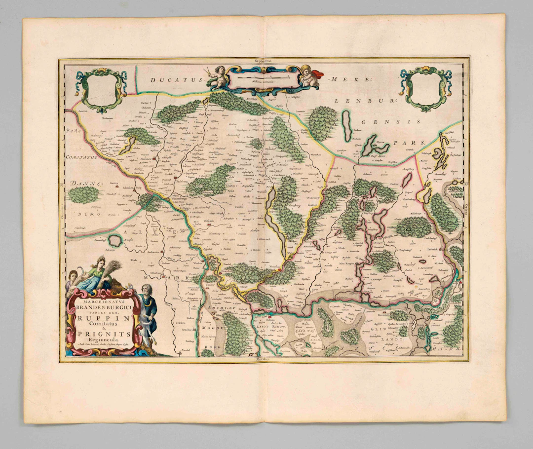 Historische Karte Brandenburgs, b