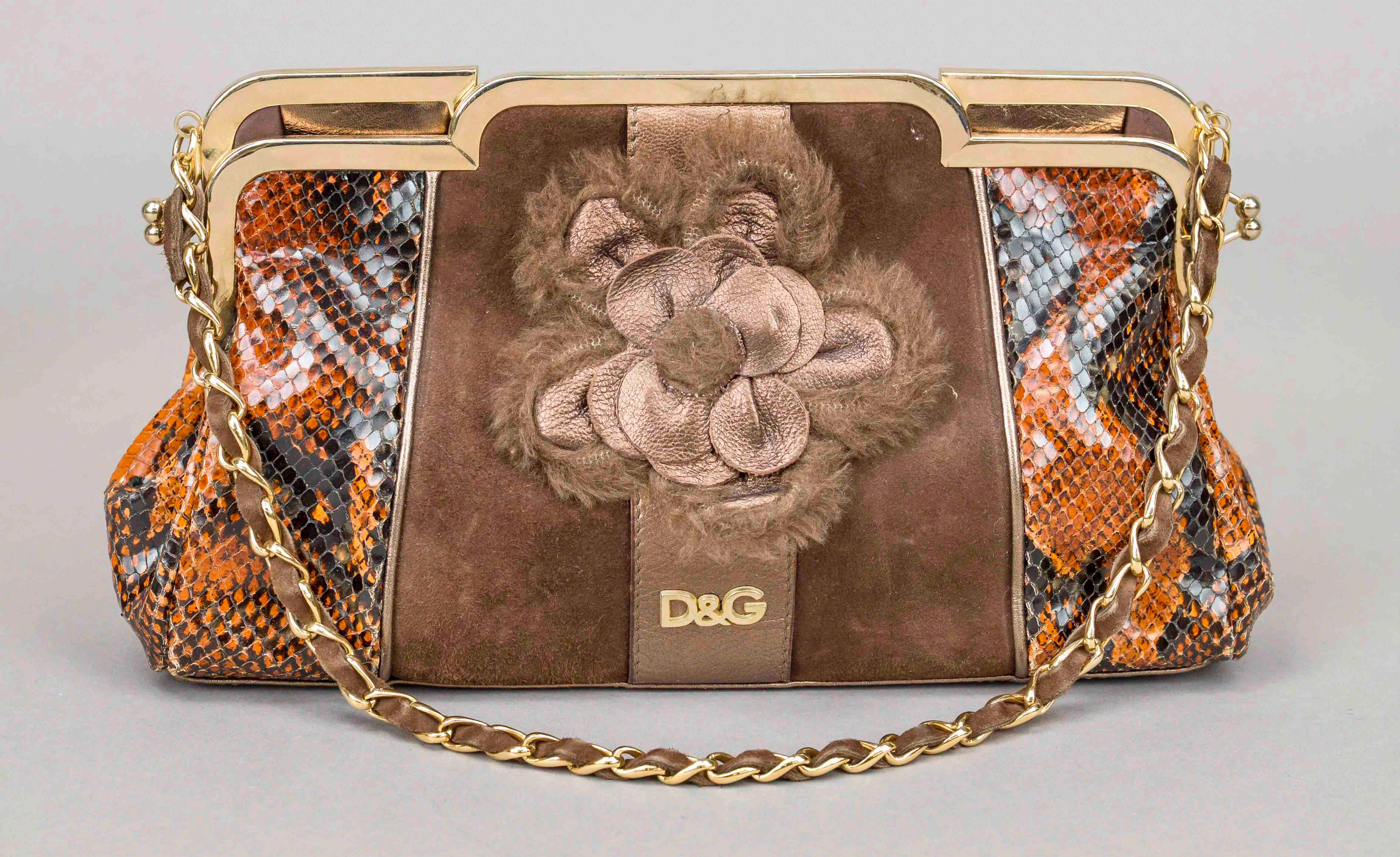 Dolce Gabbana, Brown Snakeskin Em