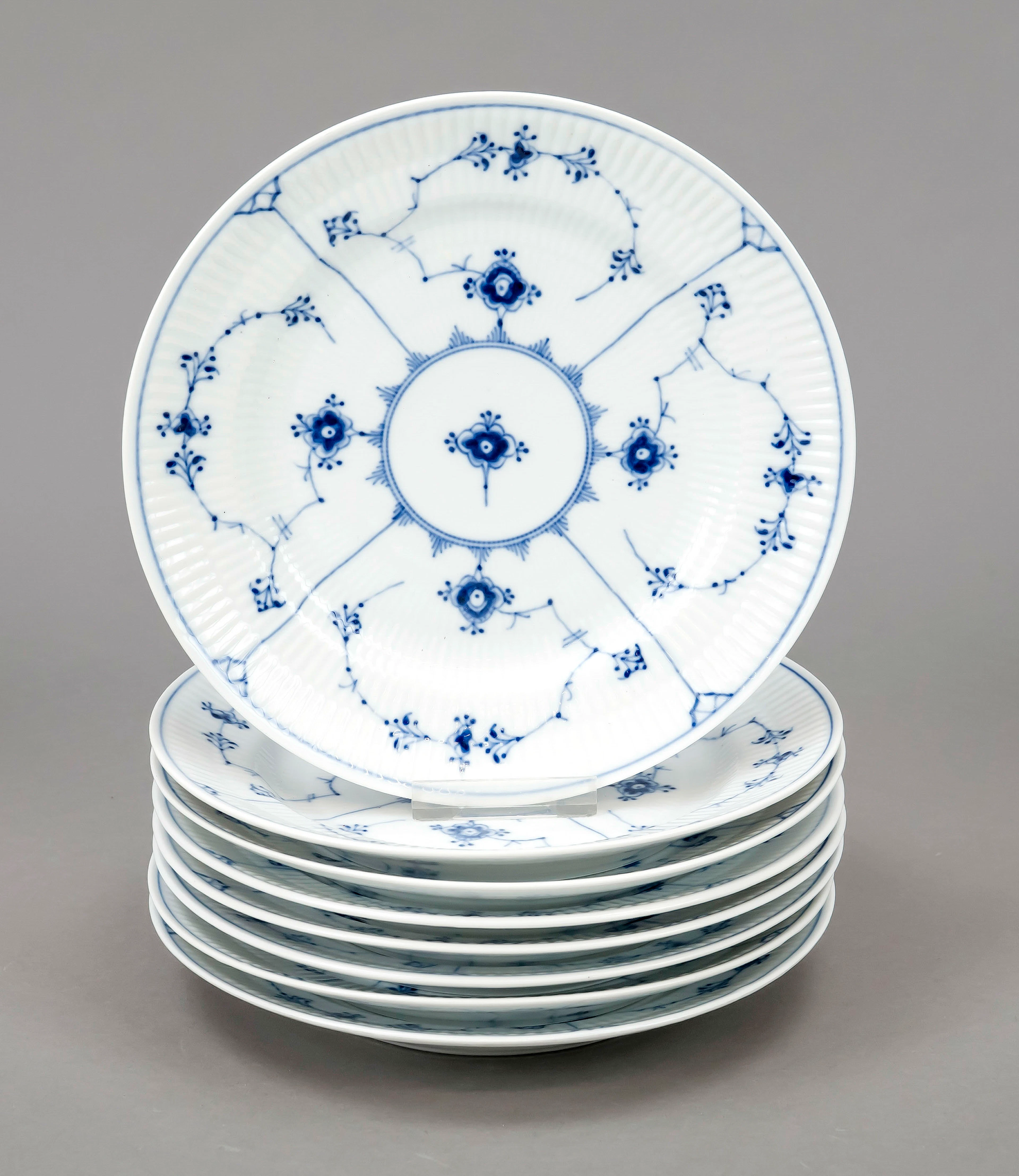 Acht Dessertteller, Royal Copenha