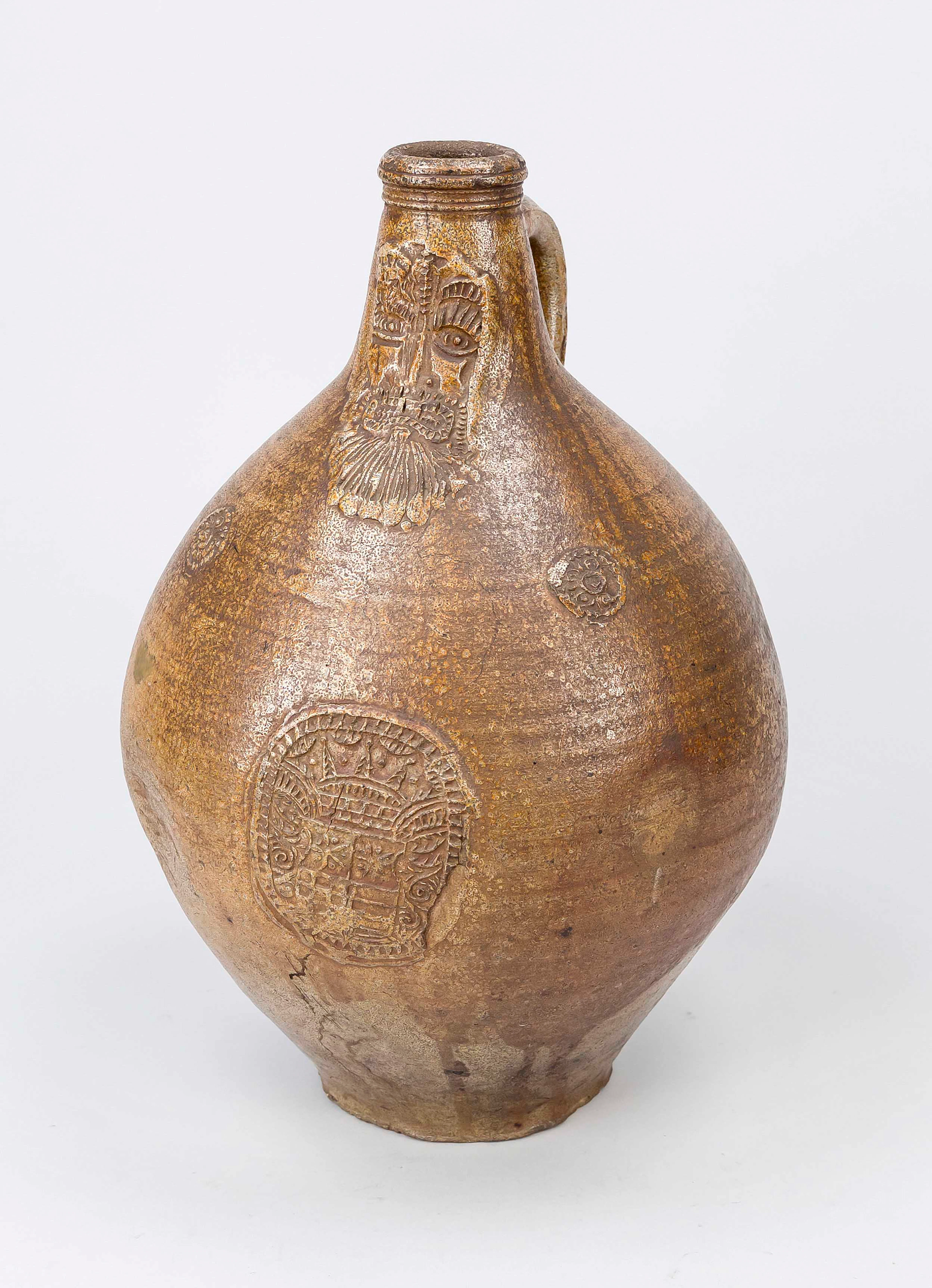 Großer Bartmannkrug, um 1700, Ste