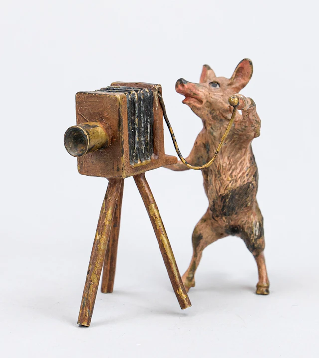 Wiener Bronze, 20. Jh., Schwein m
