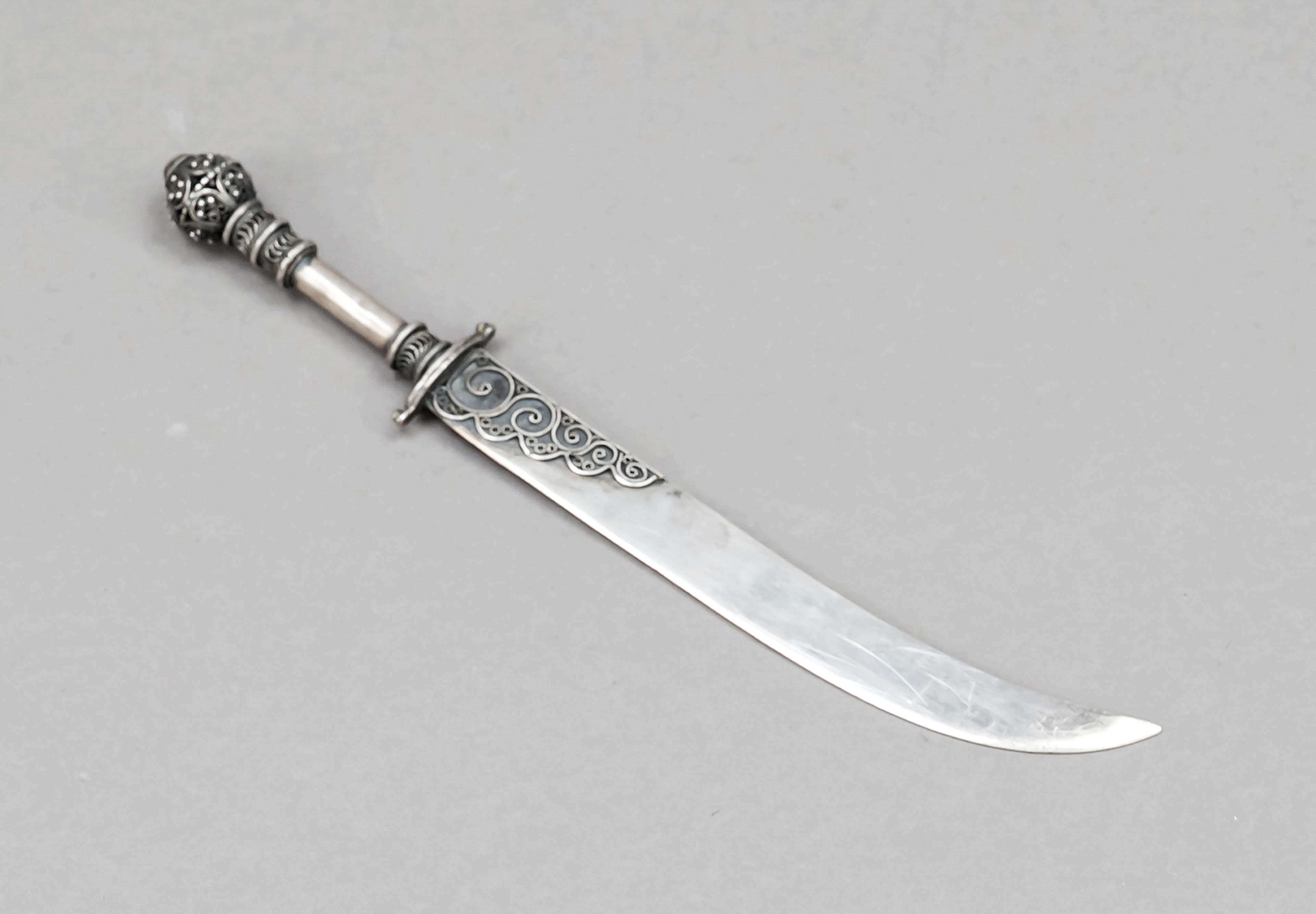 Brieföffner, wohl Israel, Silber