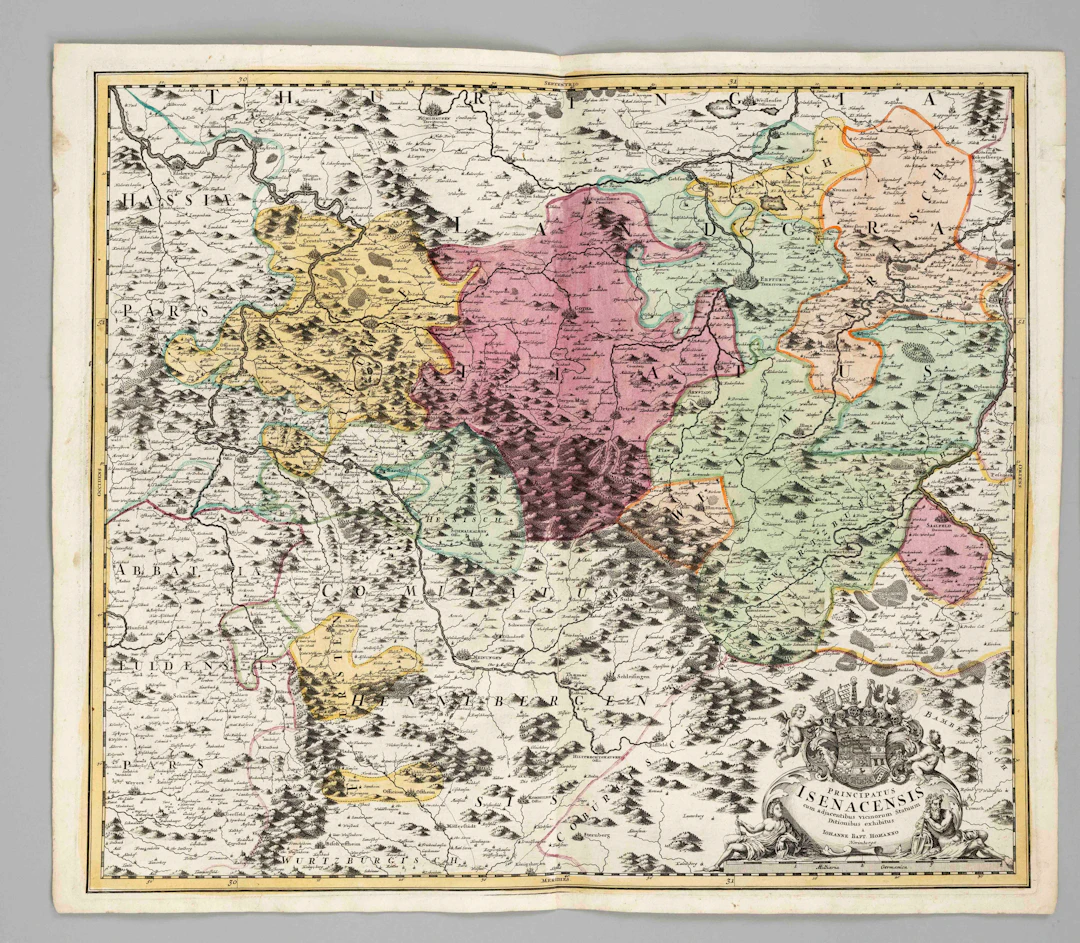 Historische Karte des Fürstentums