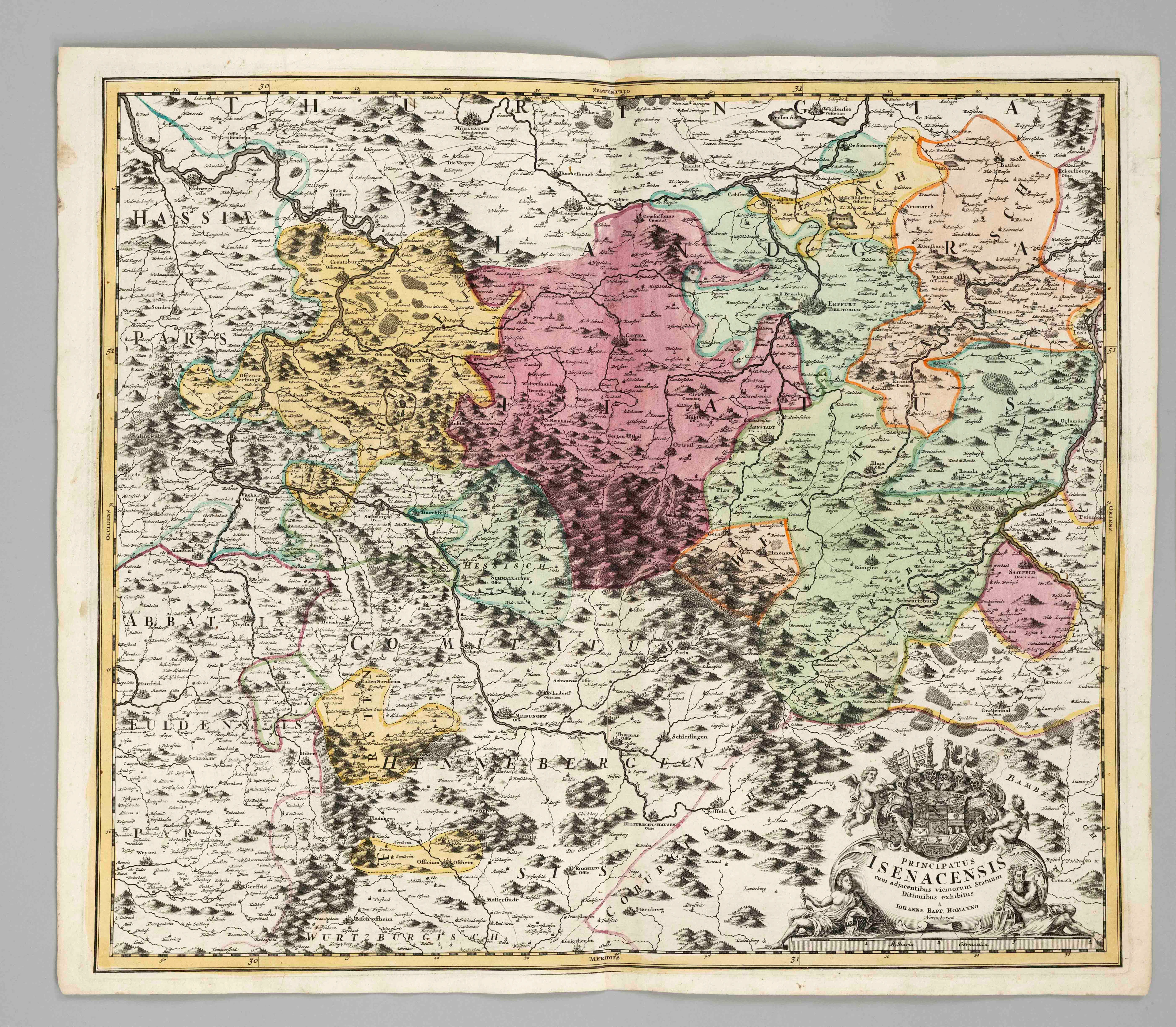 Historische Karte des Fürstentums