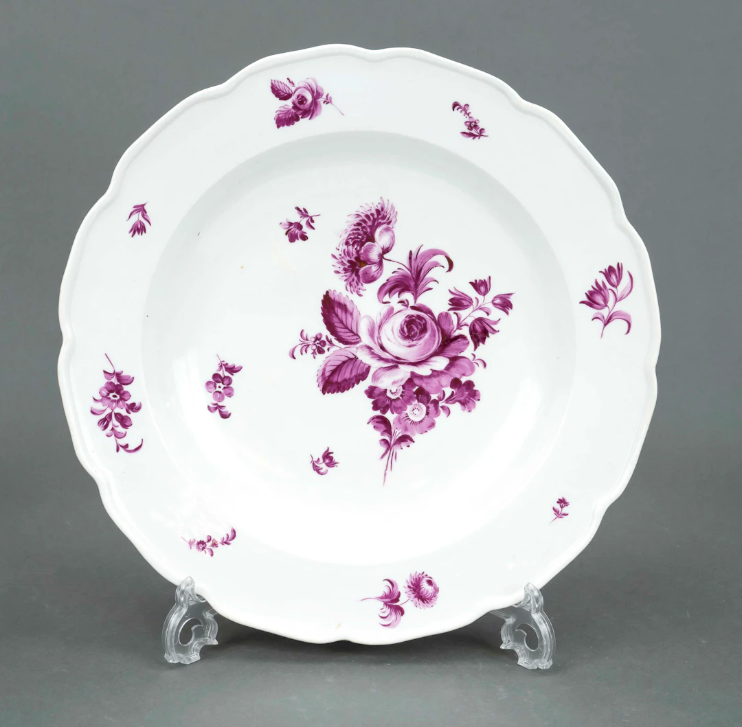 runde Schale, wohl Meissen, 19. J