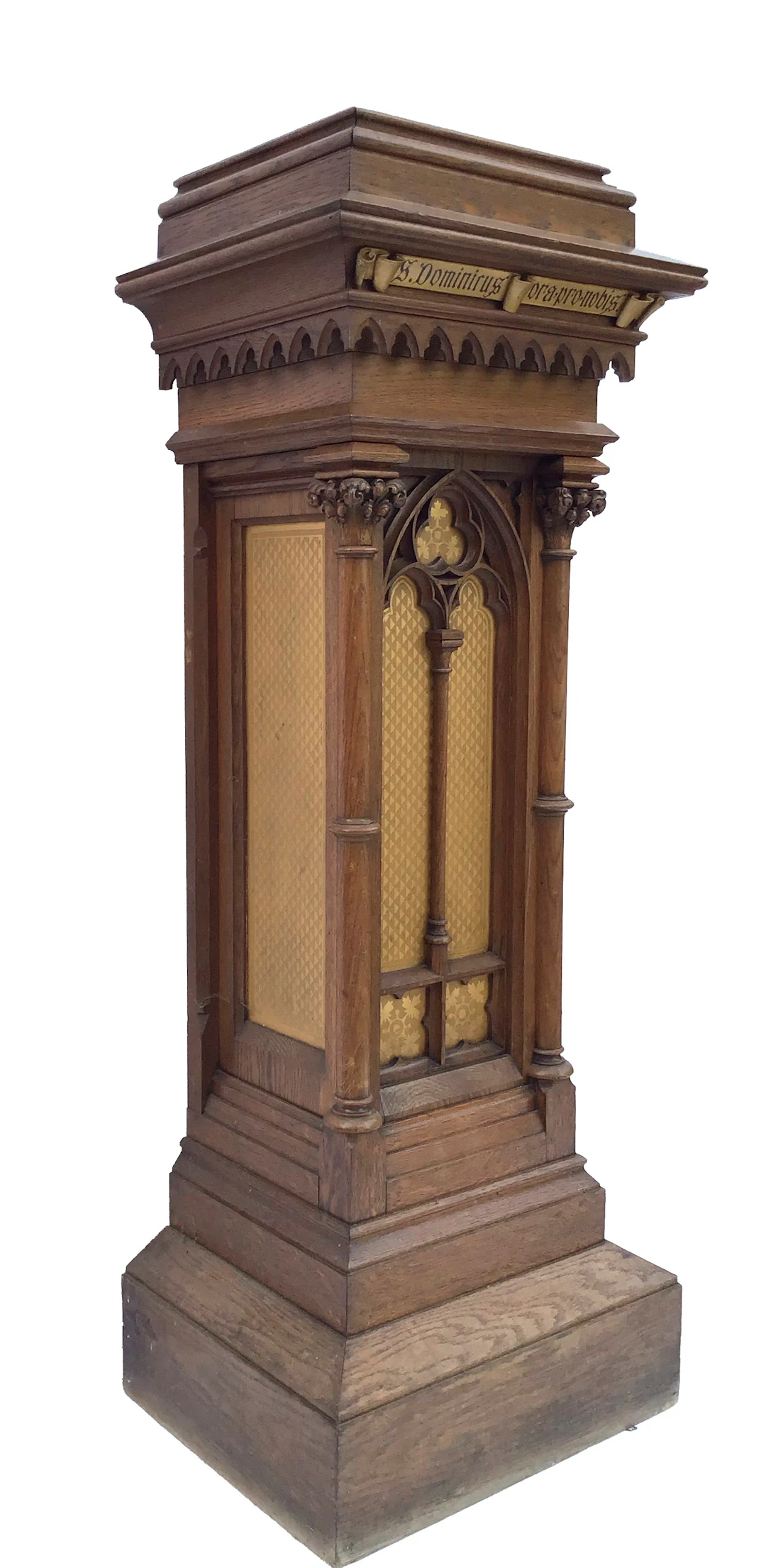 Hohes Kirchenpostament um 1880, E