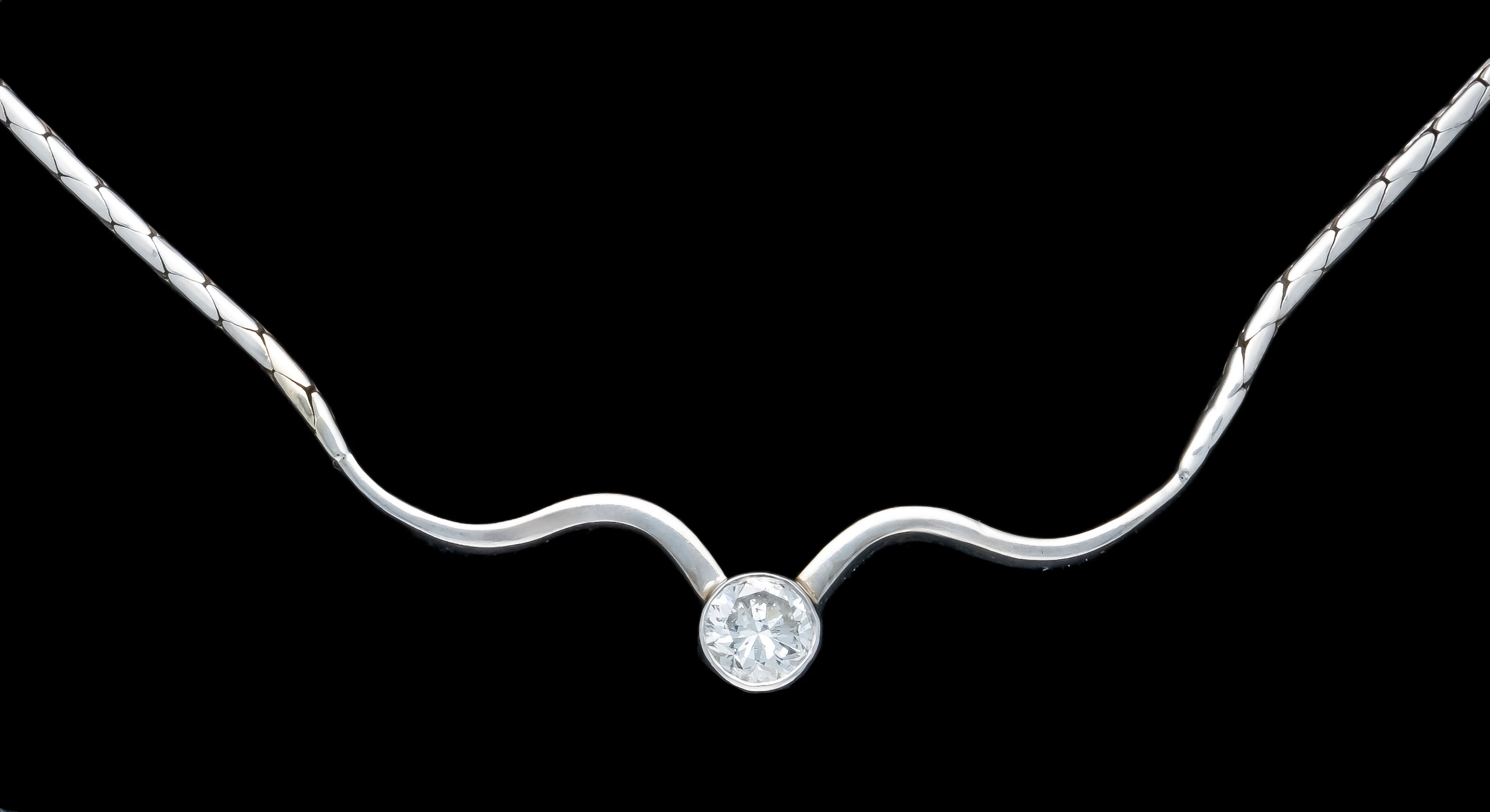 Solitär Brillant-Collier WG 585/0