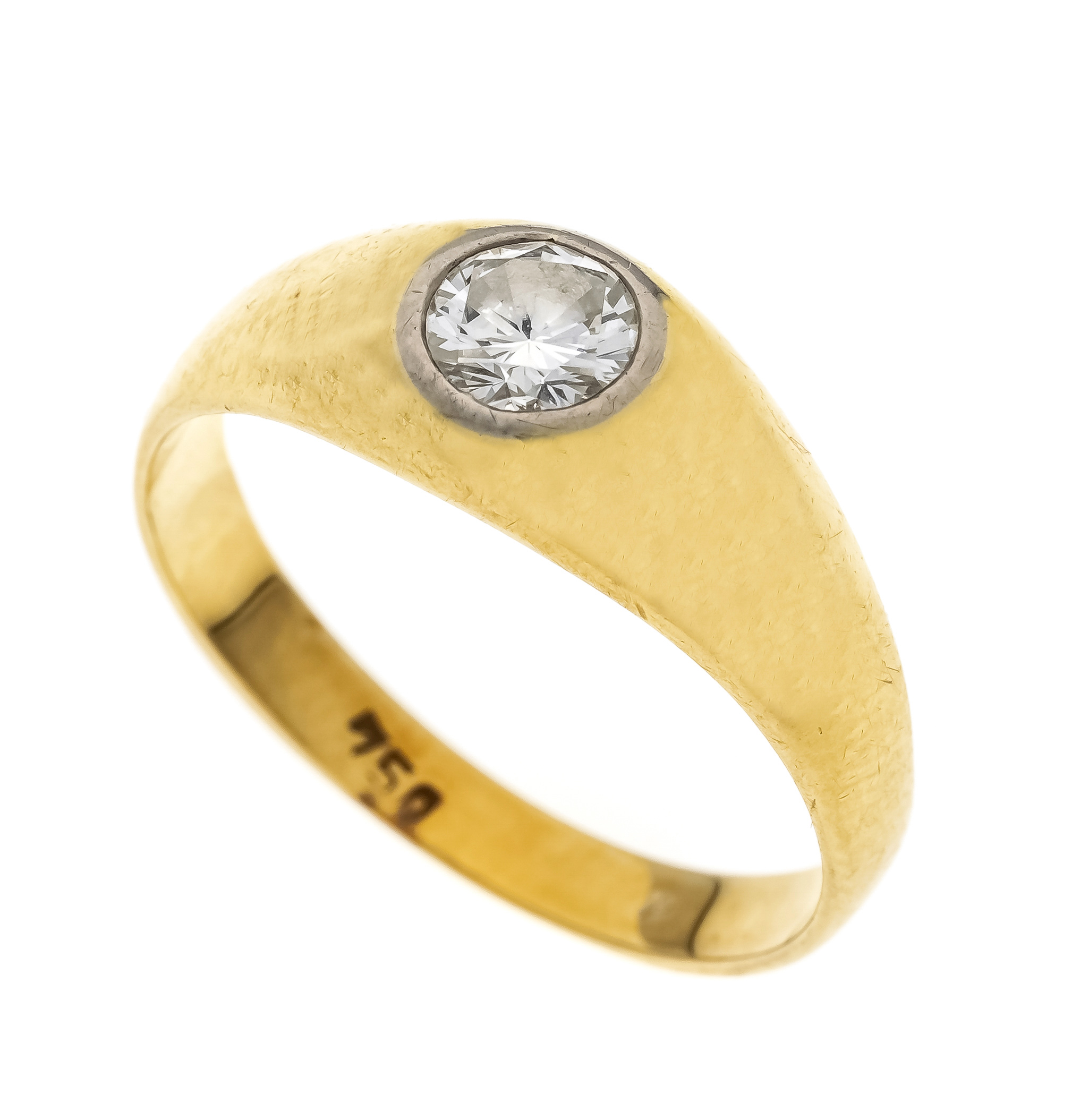 Massiver Brillant-Ring GG/WG 750/