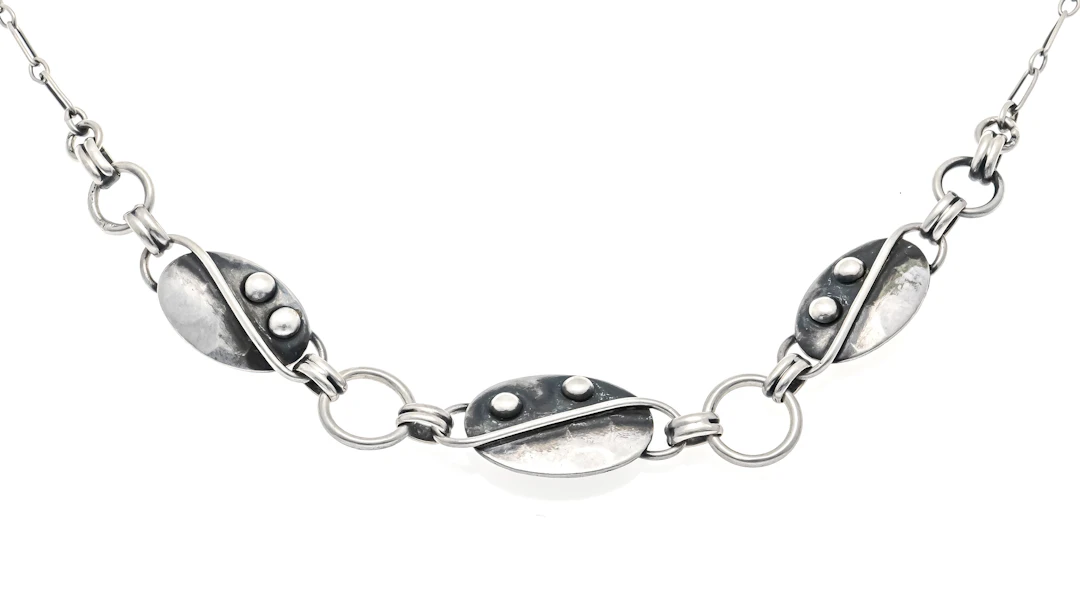 Collier Silber 835/000 mit Federr