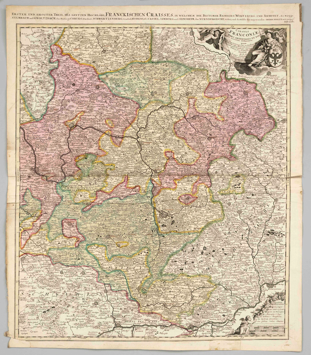 Historische Karte von Franken --