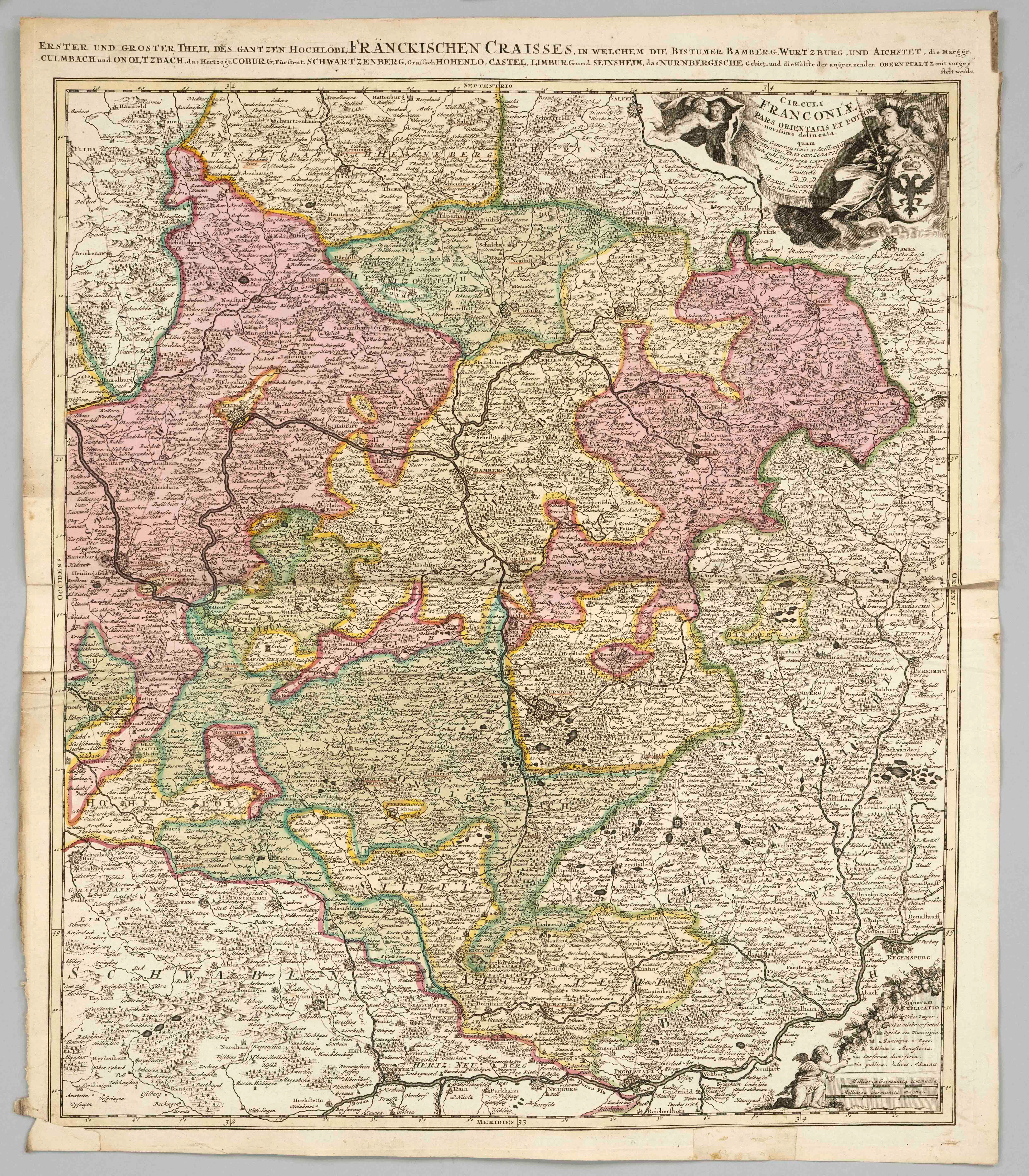 Historische Karte von Franken --