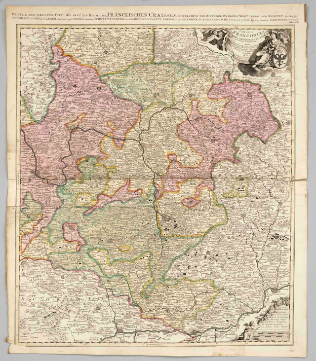 Historische Karte von Franken --