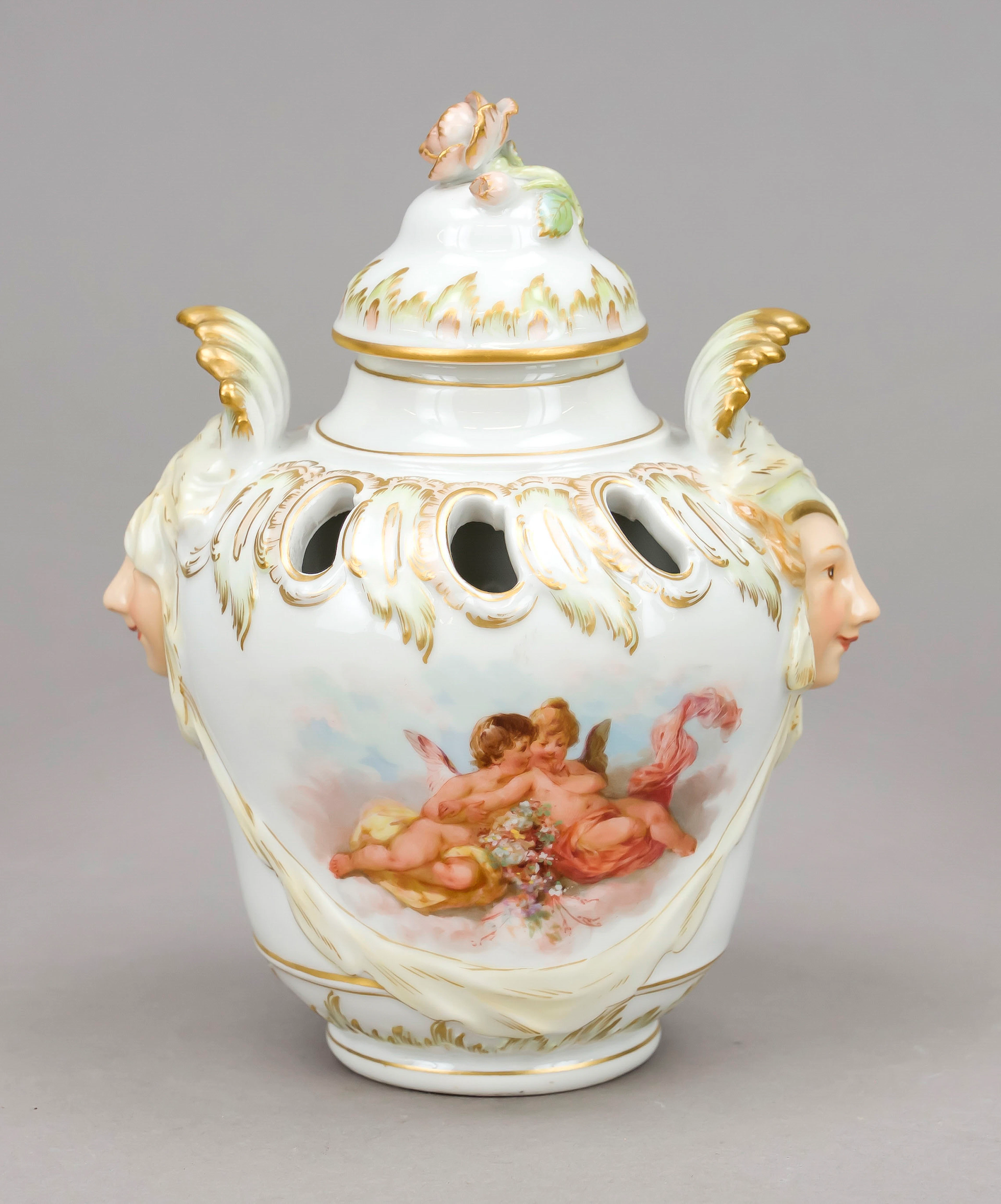 Kleine Potpourri-Deckelvase, KPM