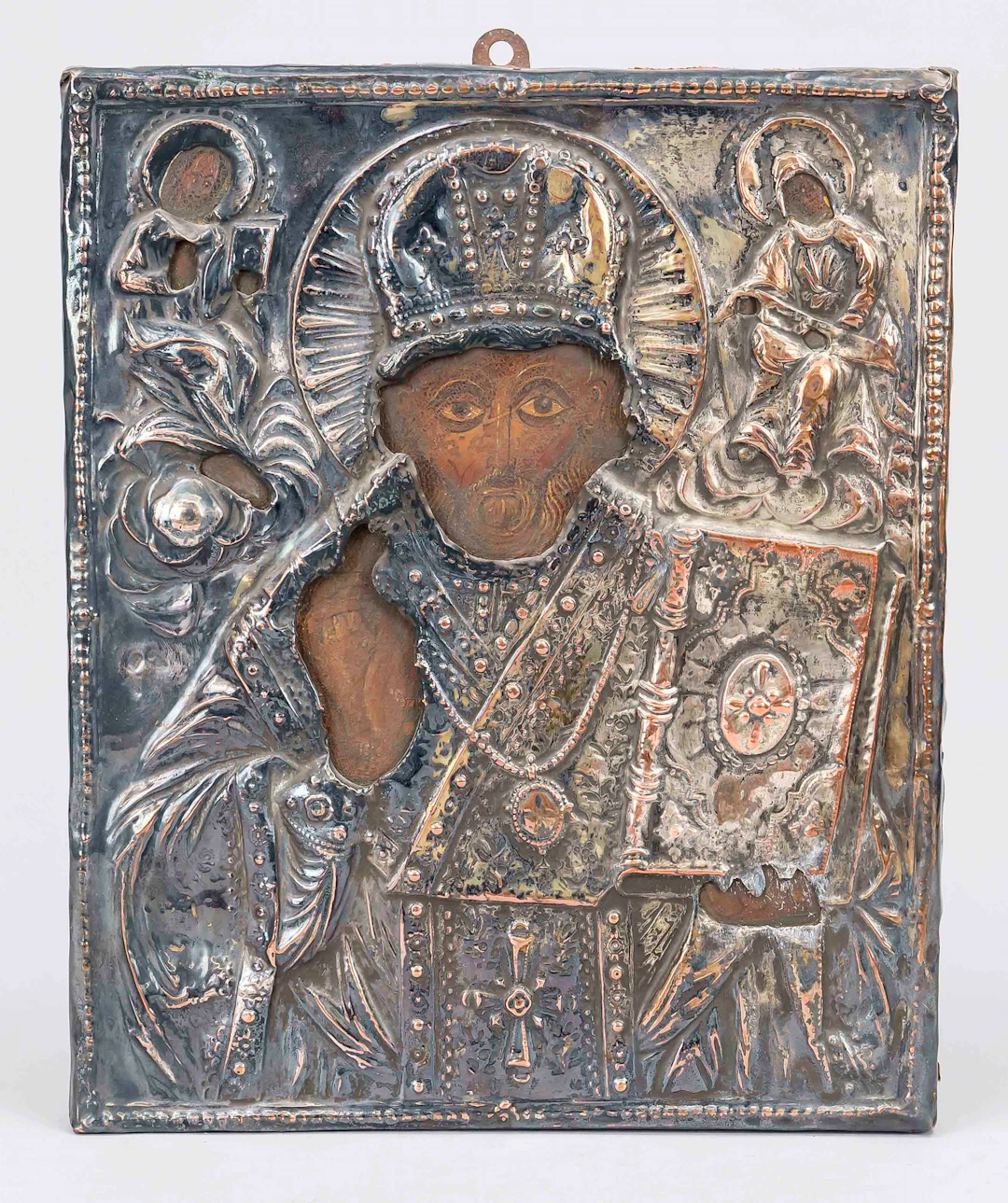 Ikone mit Kupferoklad, Russland 1
