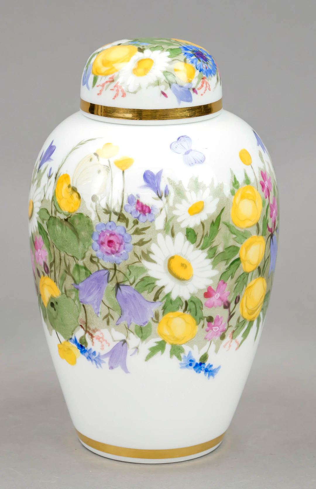 Deckelvase, Nymphenburg, Marke 19