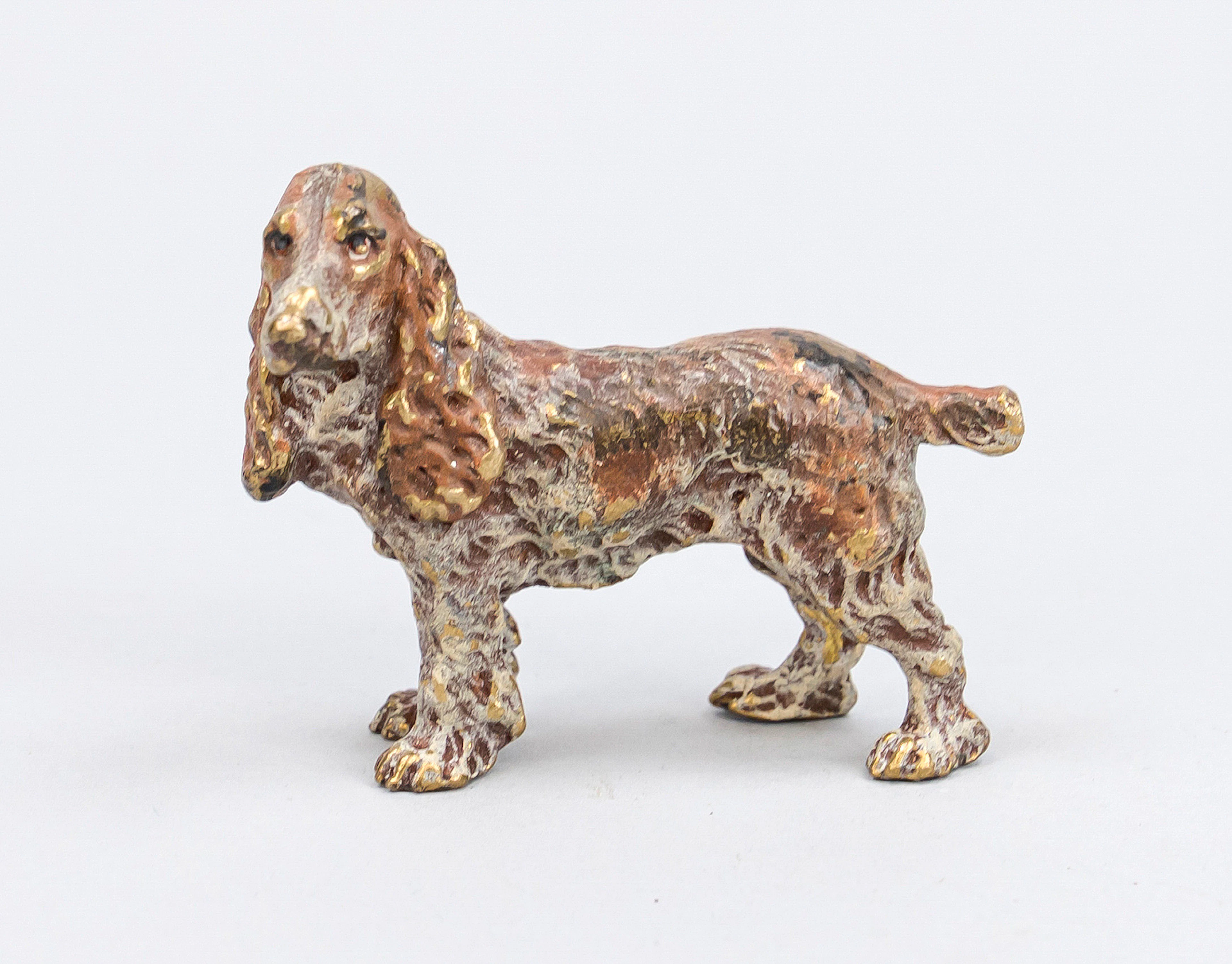 Wiener Bronze, 20. Jh., Hund, pol