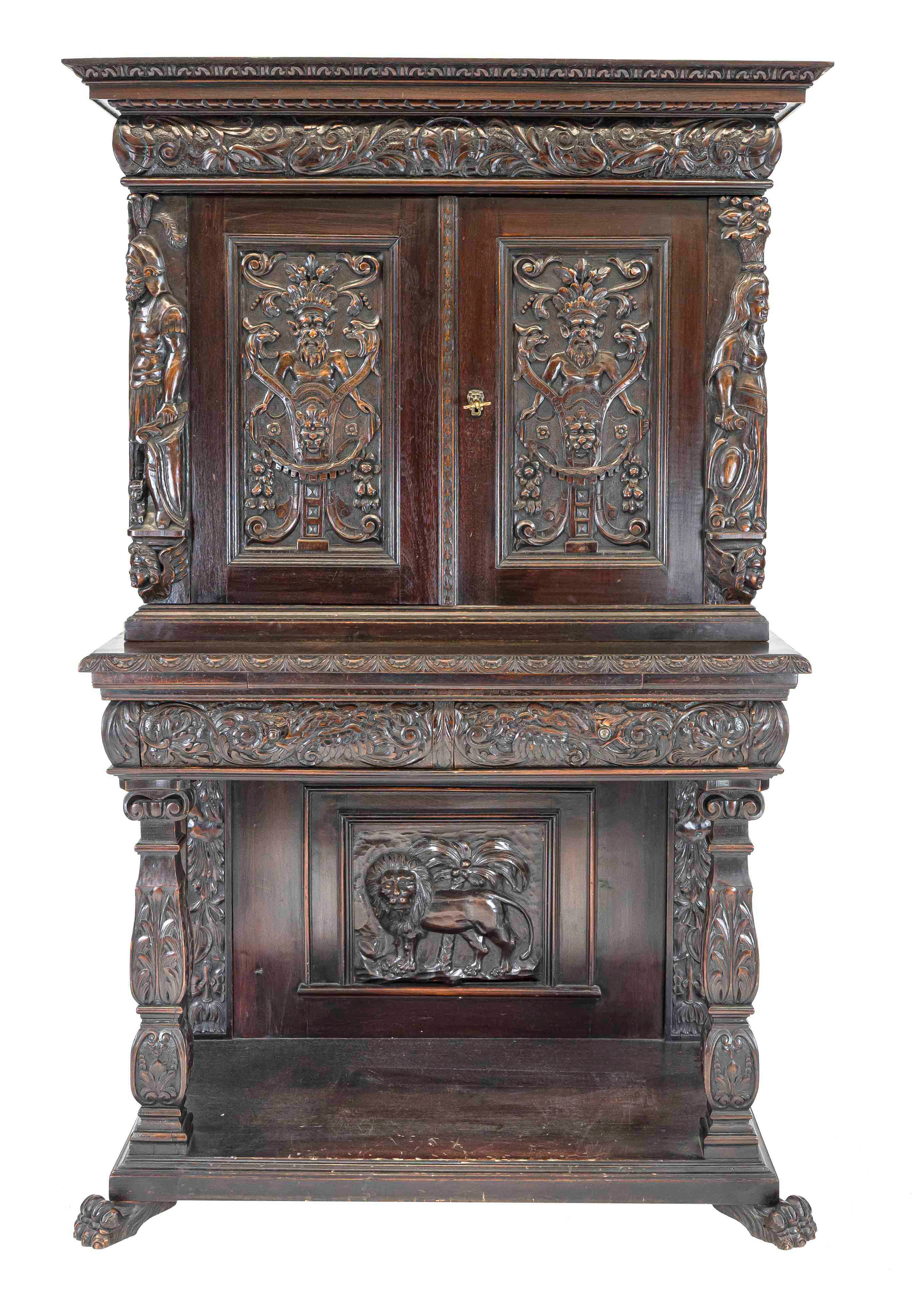 Historismus-Stollenschrank um 188