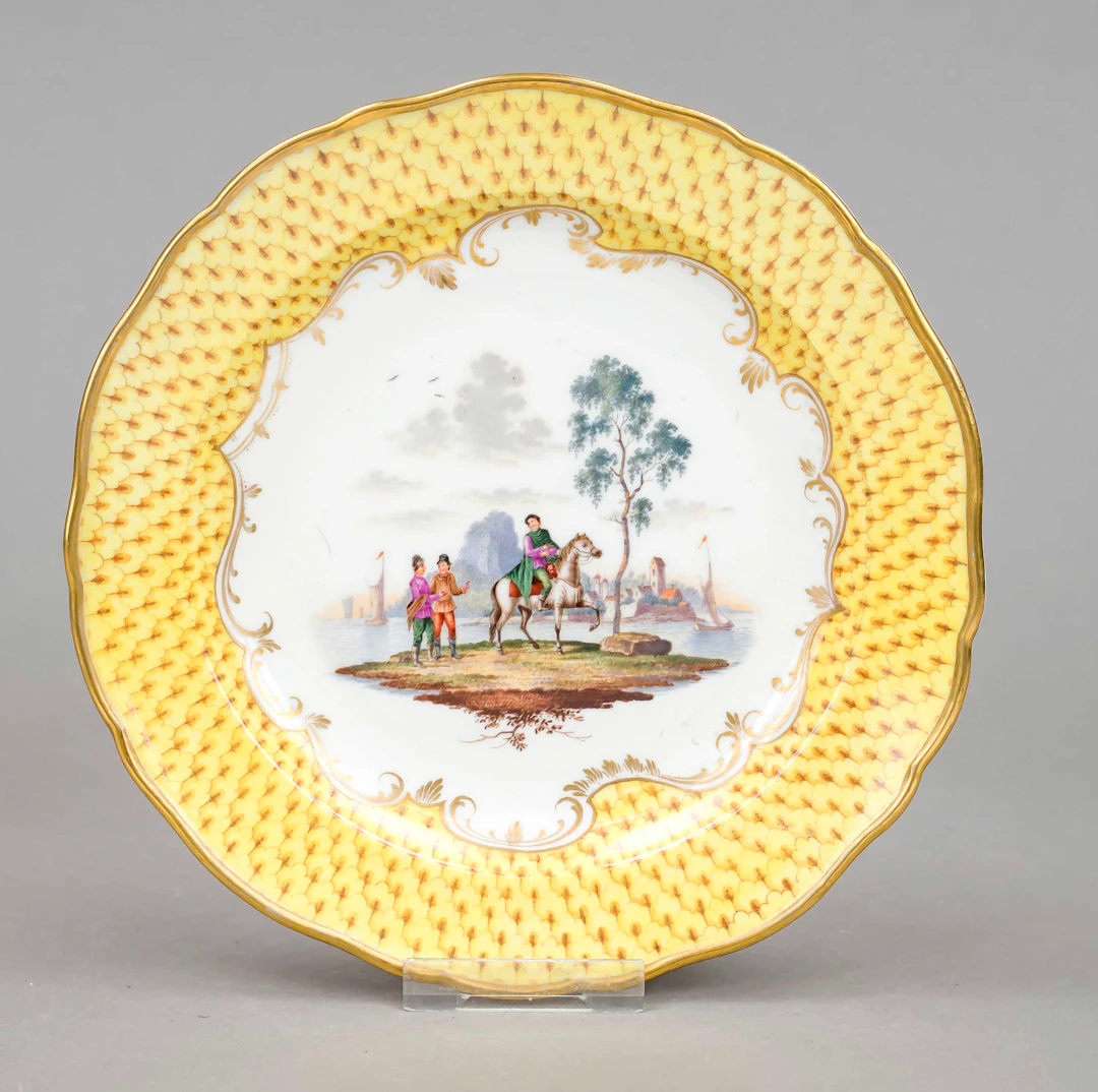 Teller, Meissen, Knaufschwerter 1