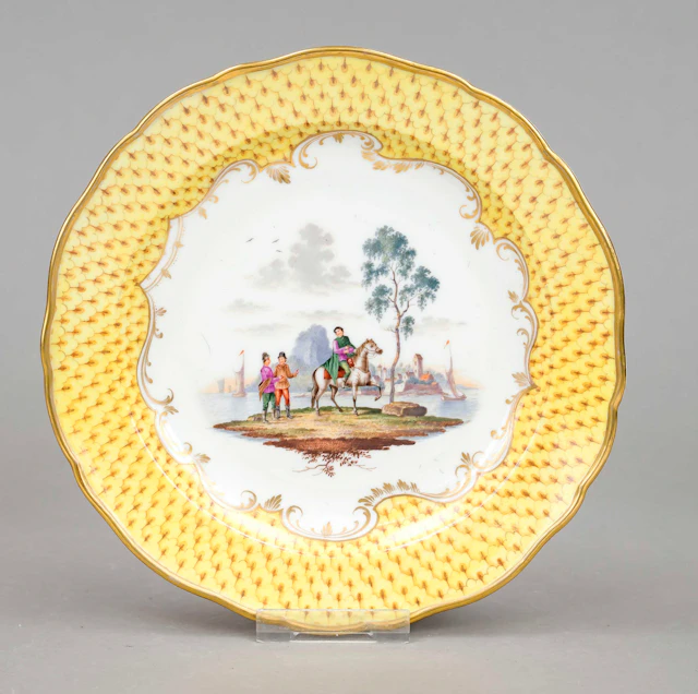Teller, Meissen, Knaufschwerter 1