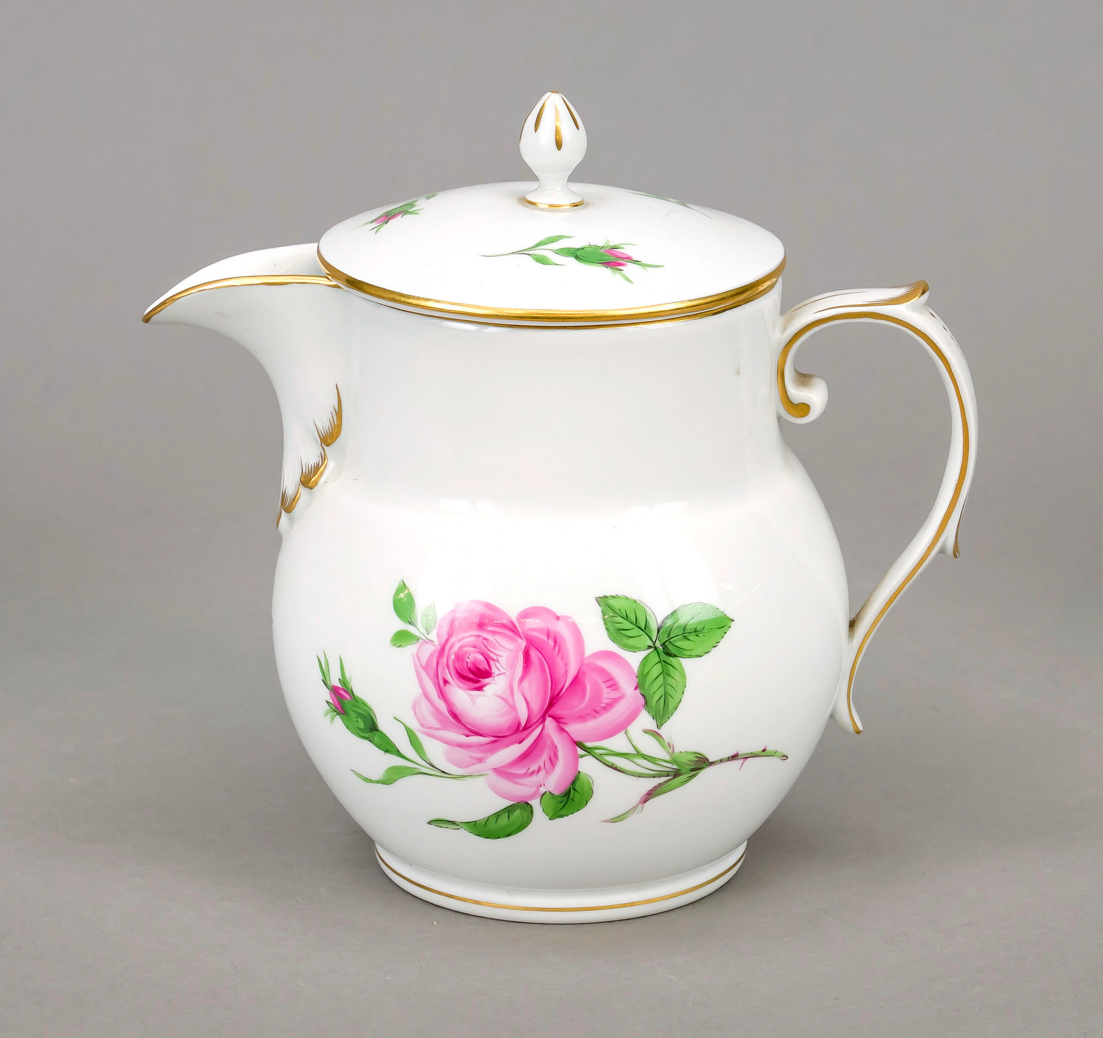 Kanne mit Deckel, Meissen, Marke