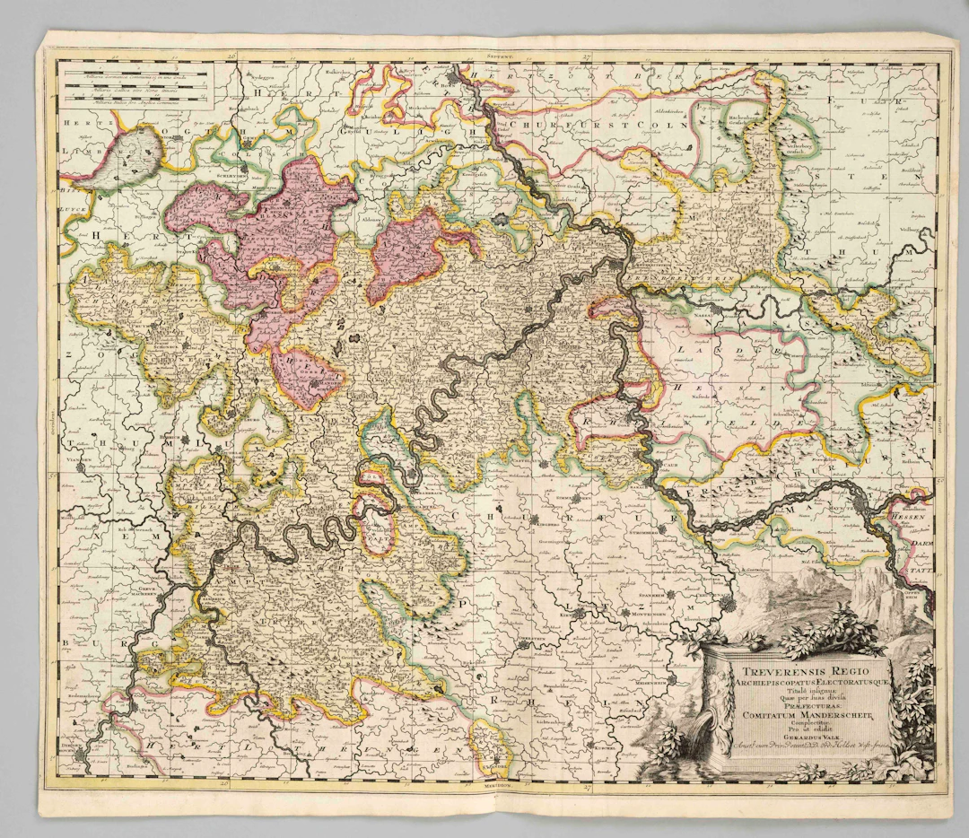 Historische Karte des Erzbistums