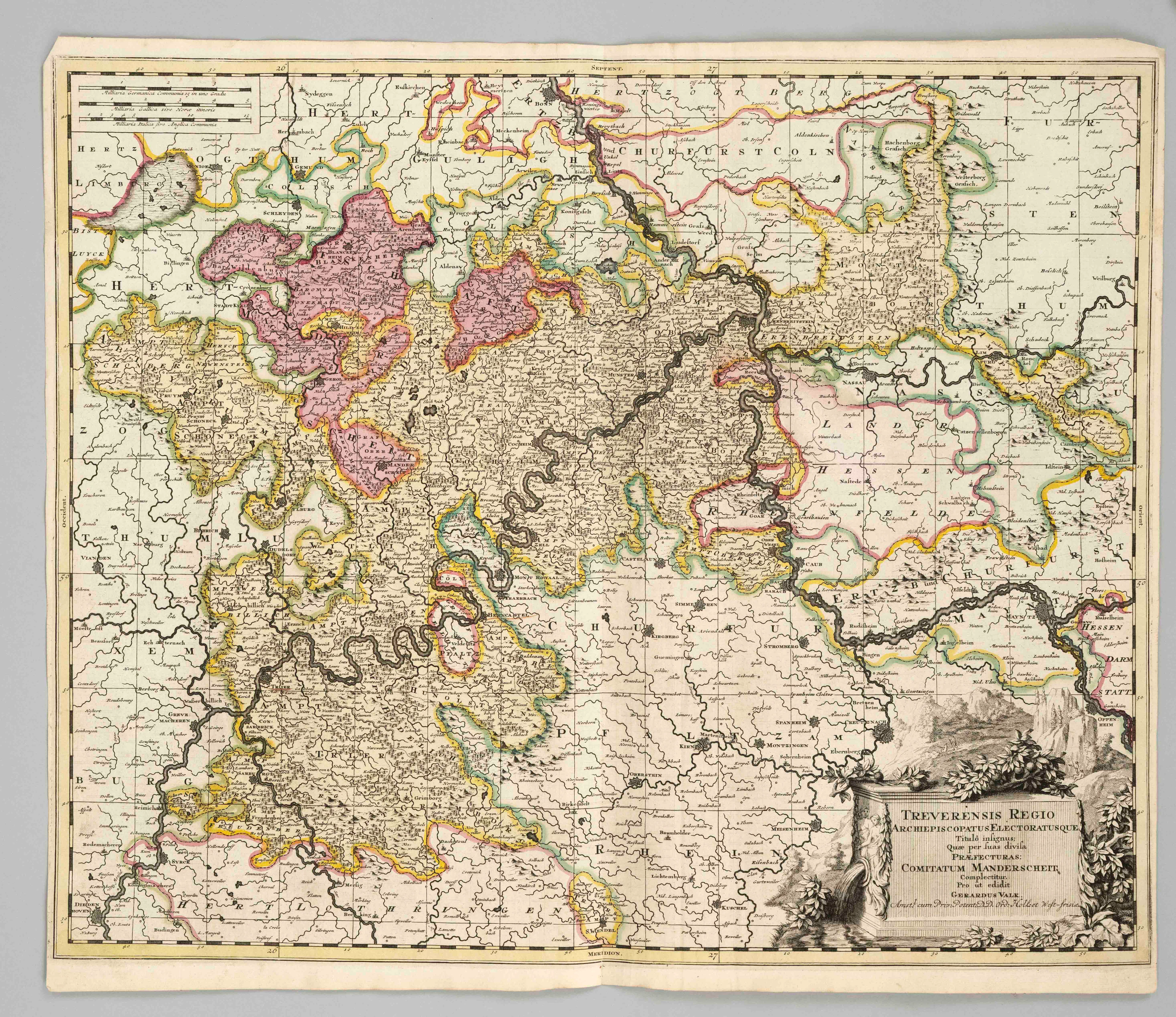 Historische Karte des Erzbistums