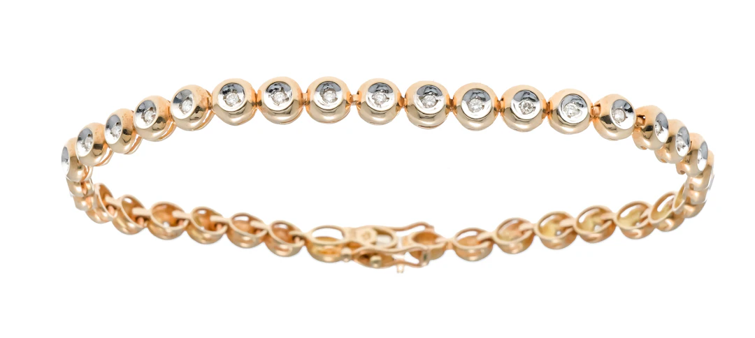 Brillant-Amrband GG 585/000 mit 3