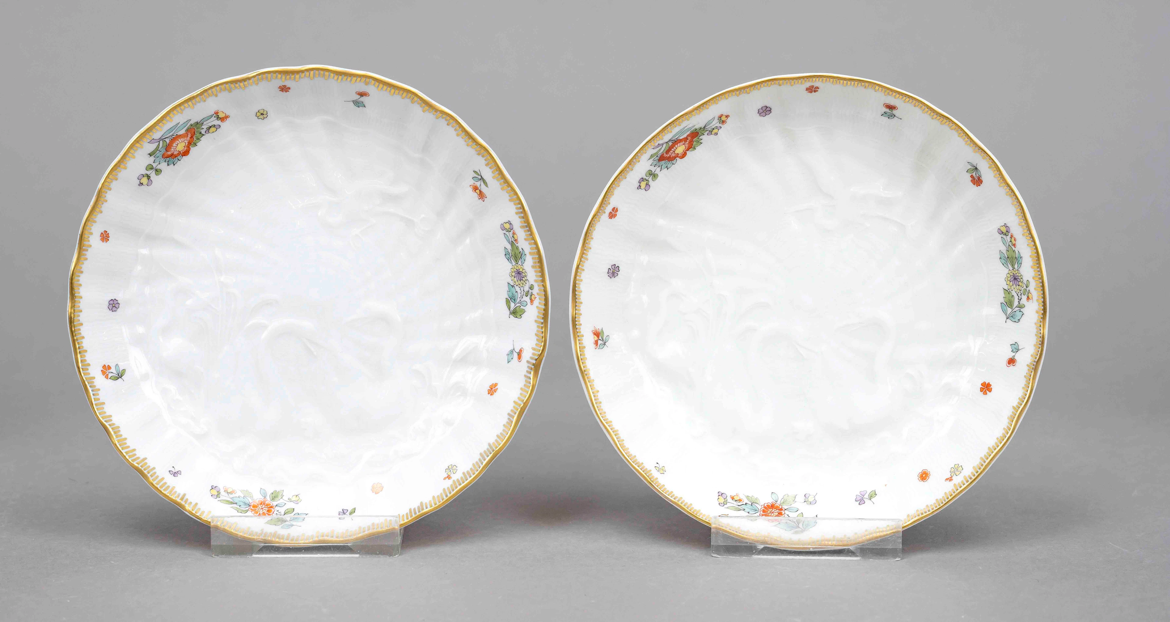 Zwei runde Schälchen, Meissen, 20