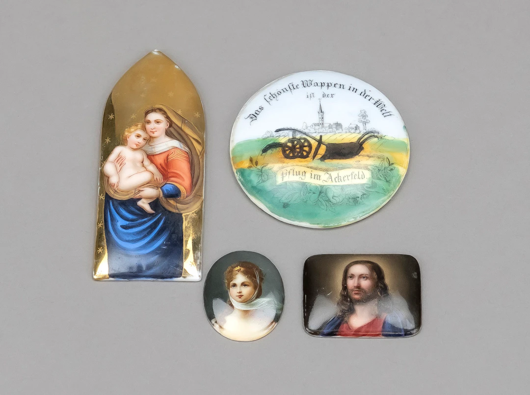 4 Miniaturen, 20. Jh., Maria mit