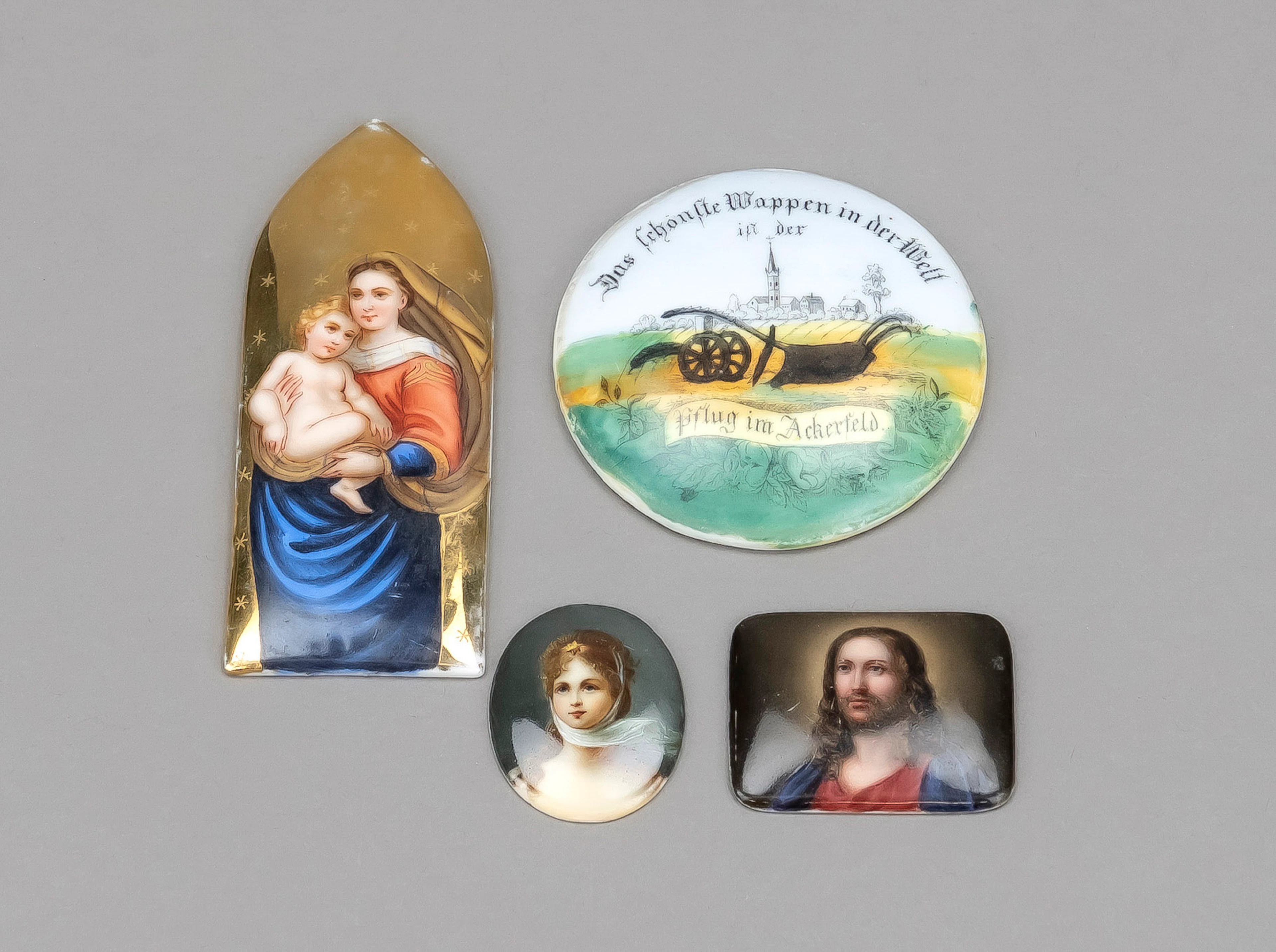 4 Miniaturen, 20. Jh., Maria mit