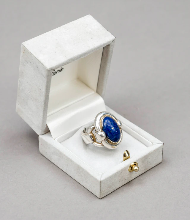 Hermes, Vintage Ring, silberfarbe