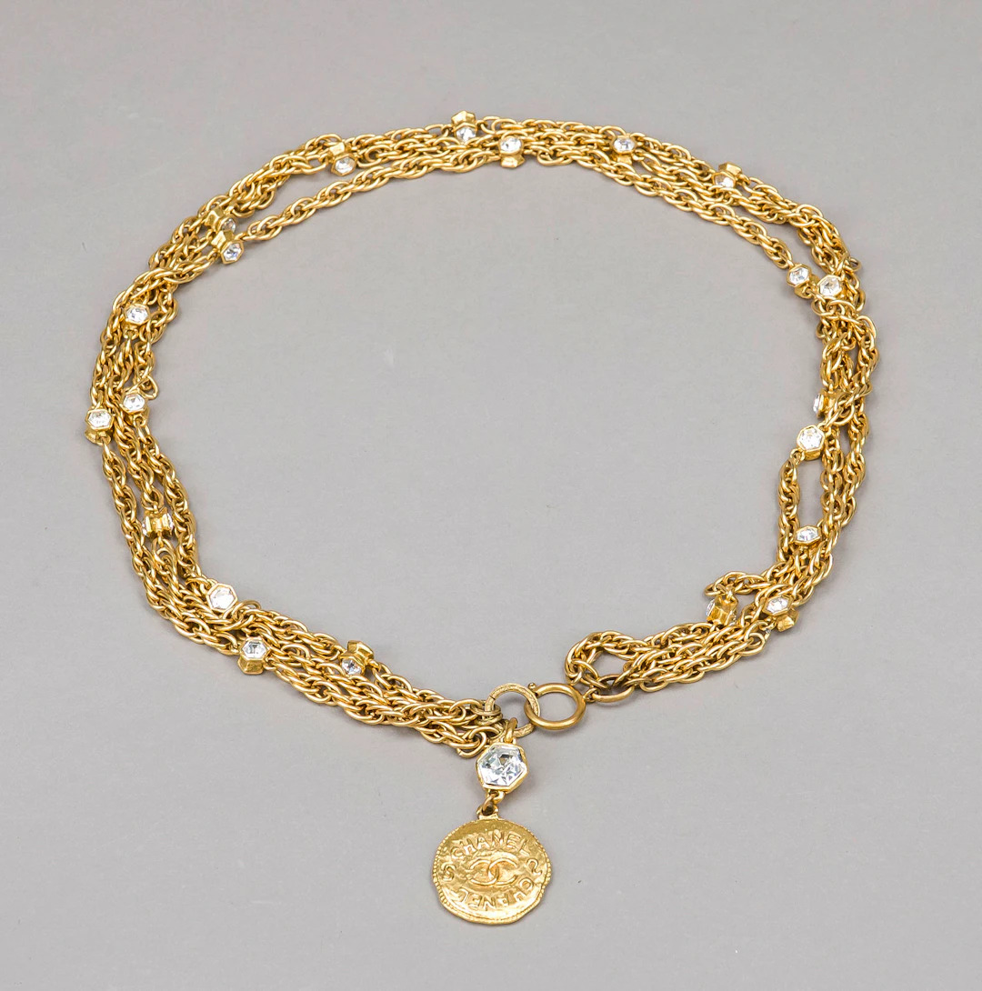 Chanel, Vintage Kette mit Logo-An