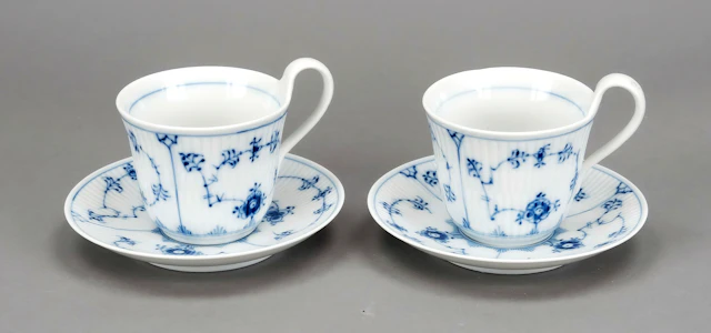 Paar Frühstückstassen, Royal Cope