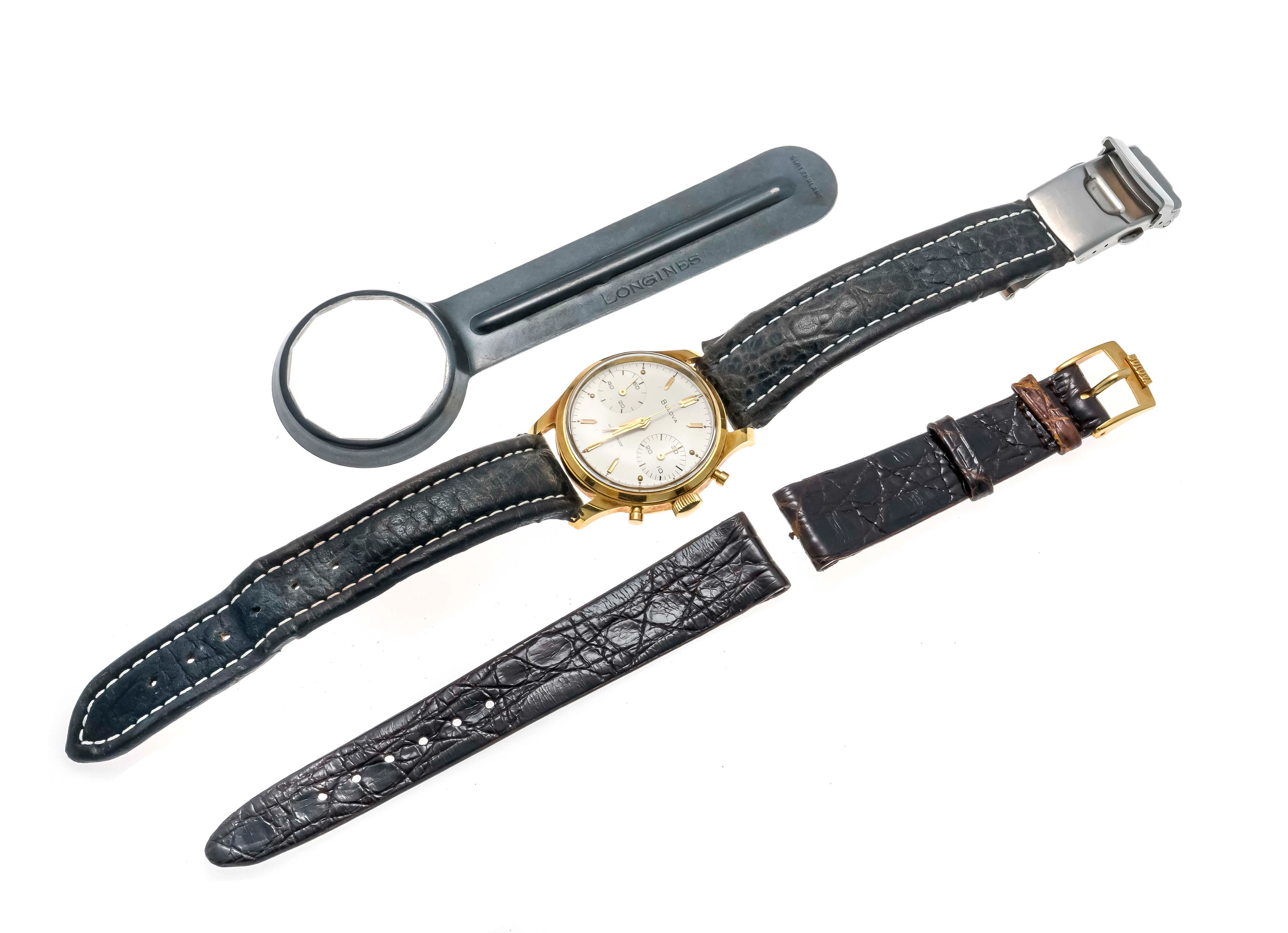 Bulova Herrenuhr, 750/000 GG, Han