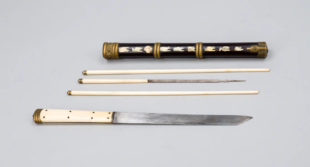 Reisebesteck, China um 1900 (Qing