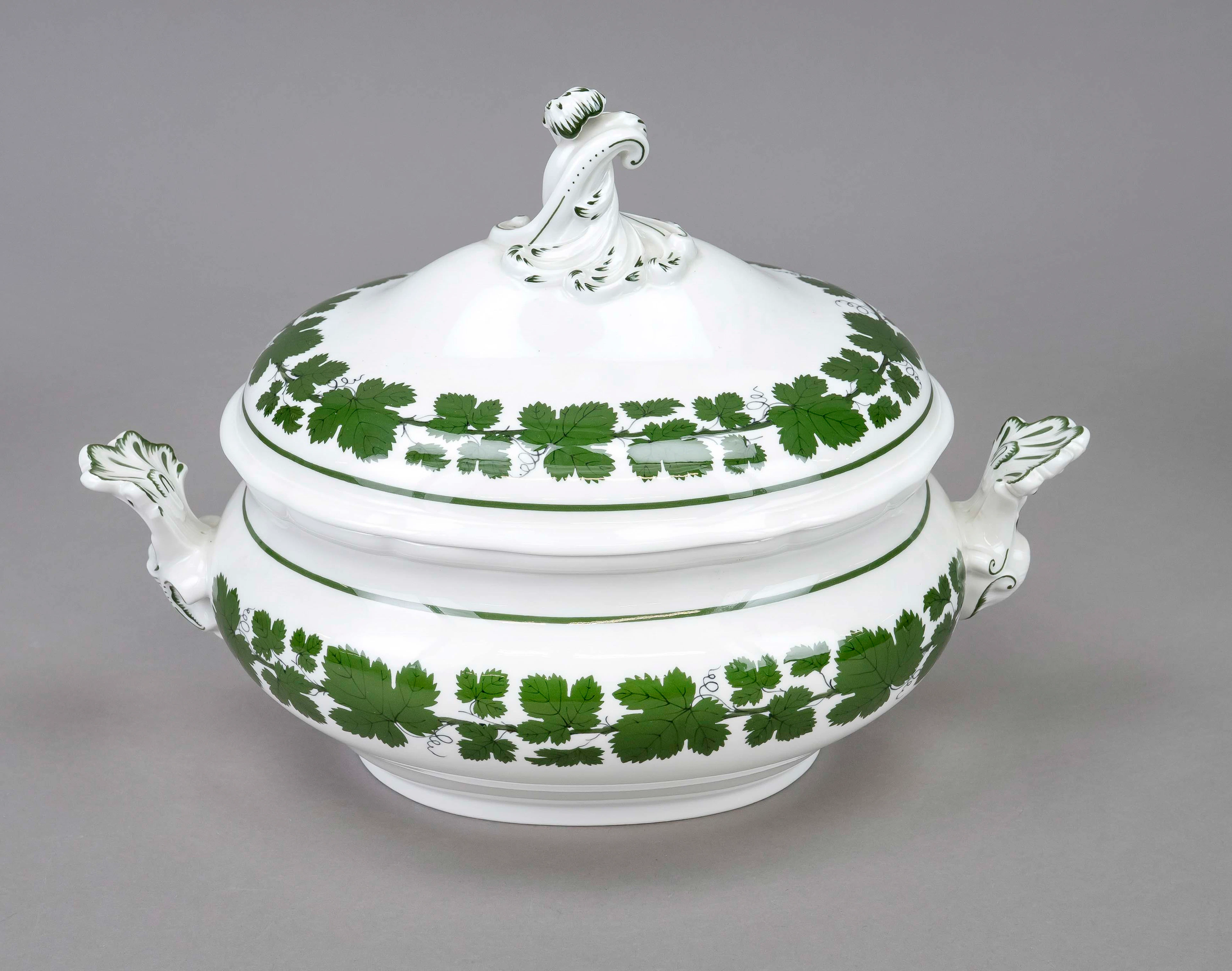 Ovale Deckelterrine, Meissen, um