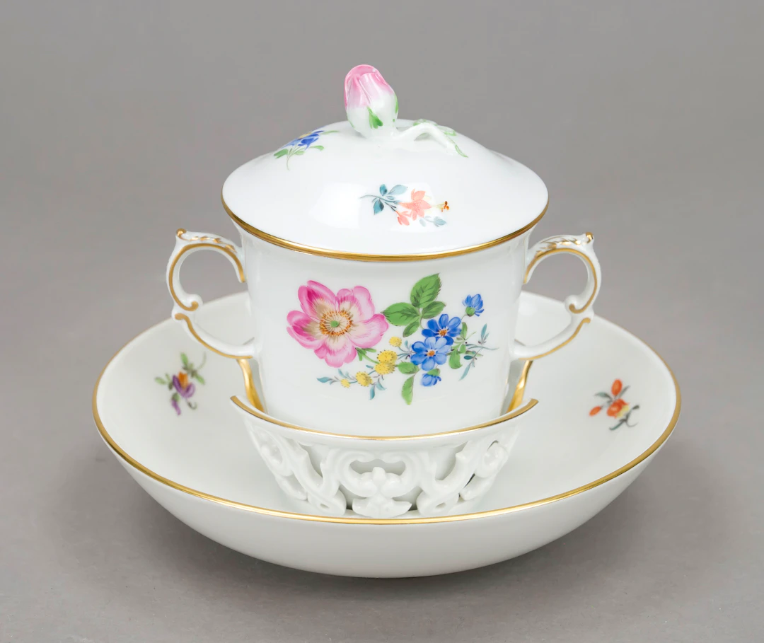Trembleuse, 3-tlg., Meissen, Mark