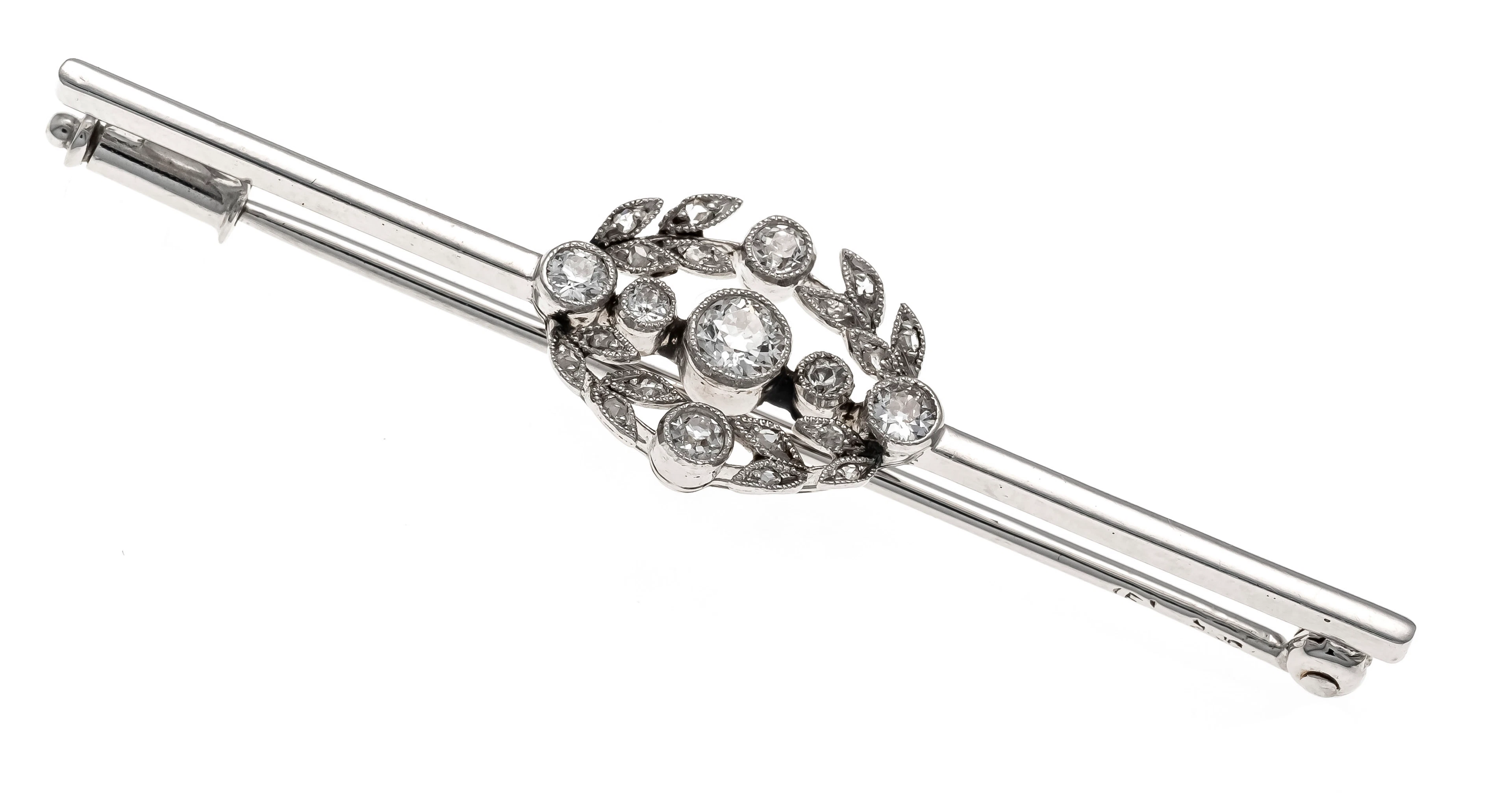 Jugendstil-Diamant-Stabbrosche WG
