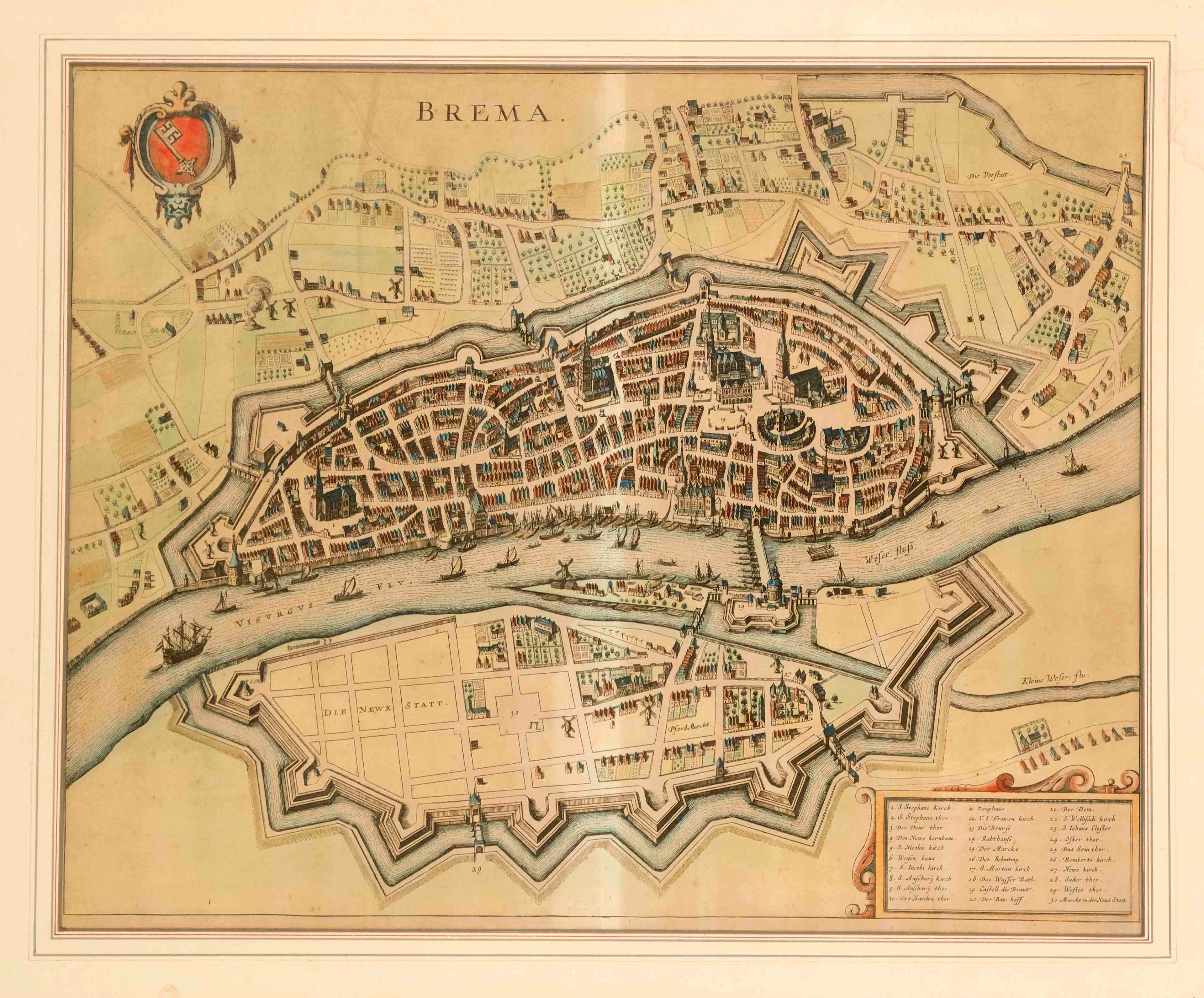 Historische Ansicht von Bremen --